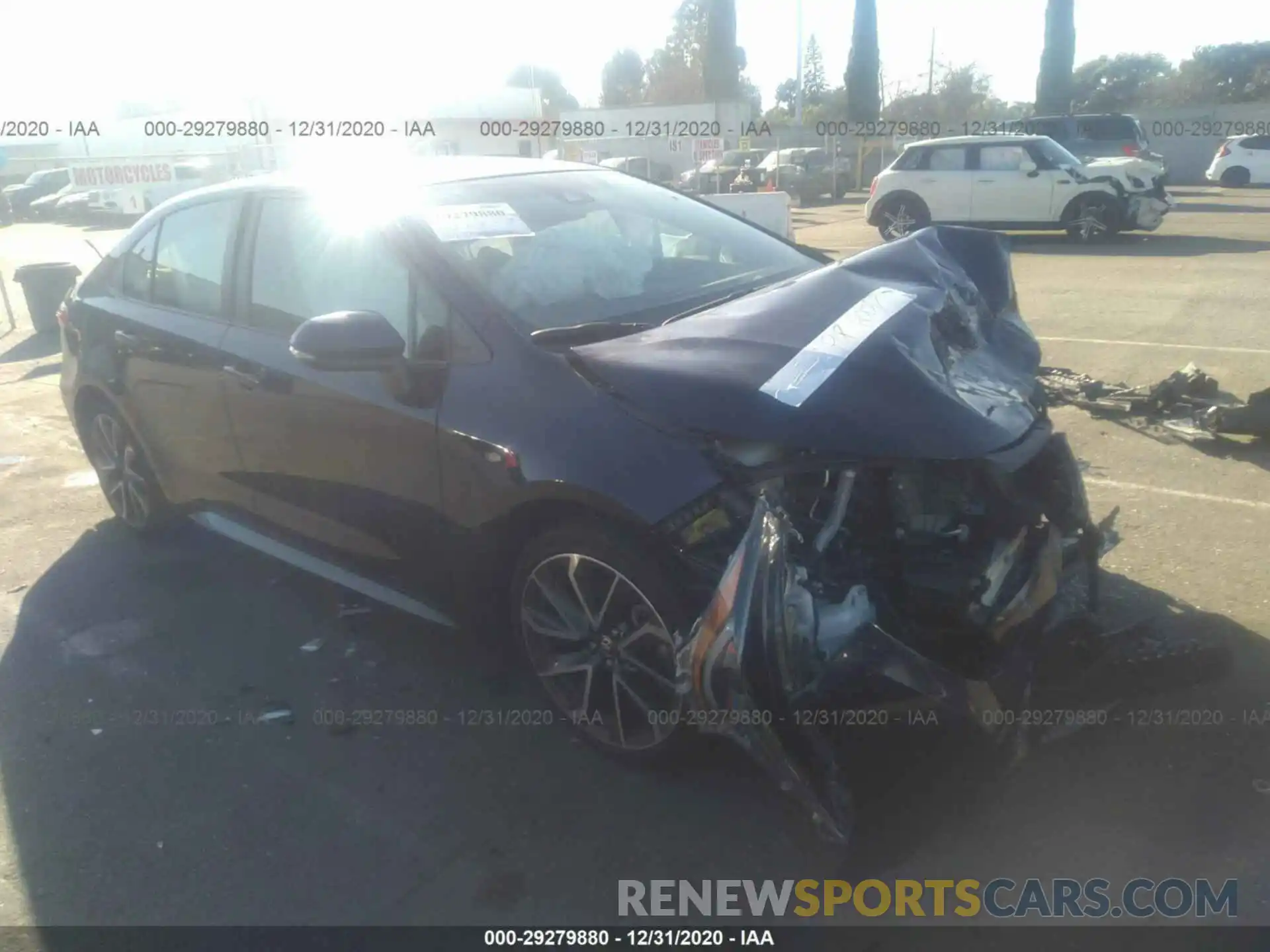 1 Photograph of a damaged car JTDS4RCE3LJ002901 TOYOTA COROLLA 2020