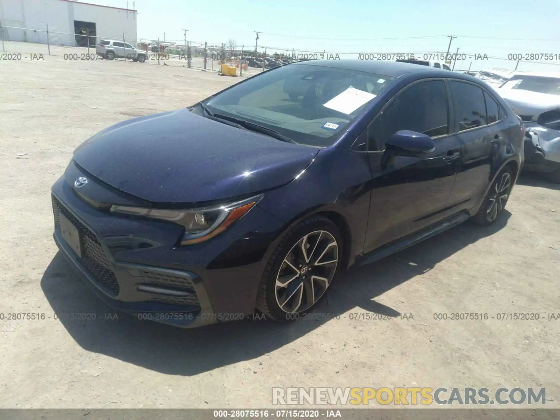 2 Photograph of a damaged car JTDS4RCE3LJ003515 TOYOTA COROLLA 2020