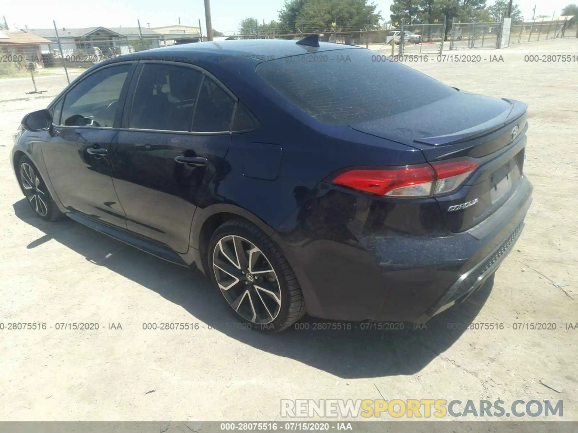 3 Photograph of a damaged car JTDS4RCE3LJ003515 TOYOTA COROLLA 2020