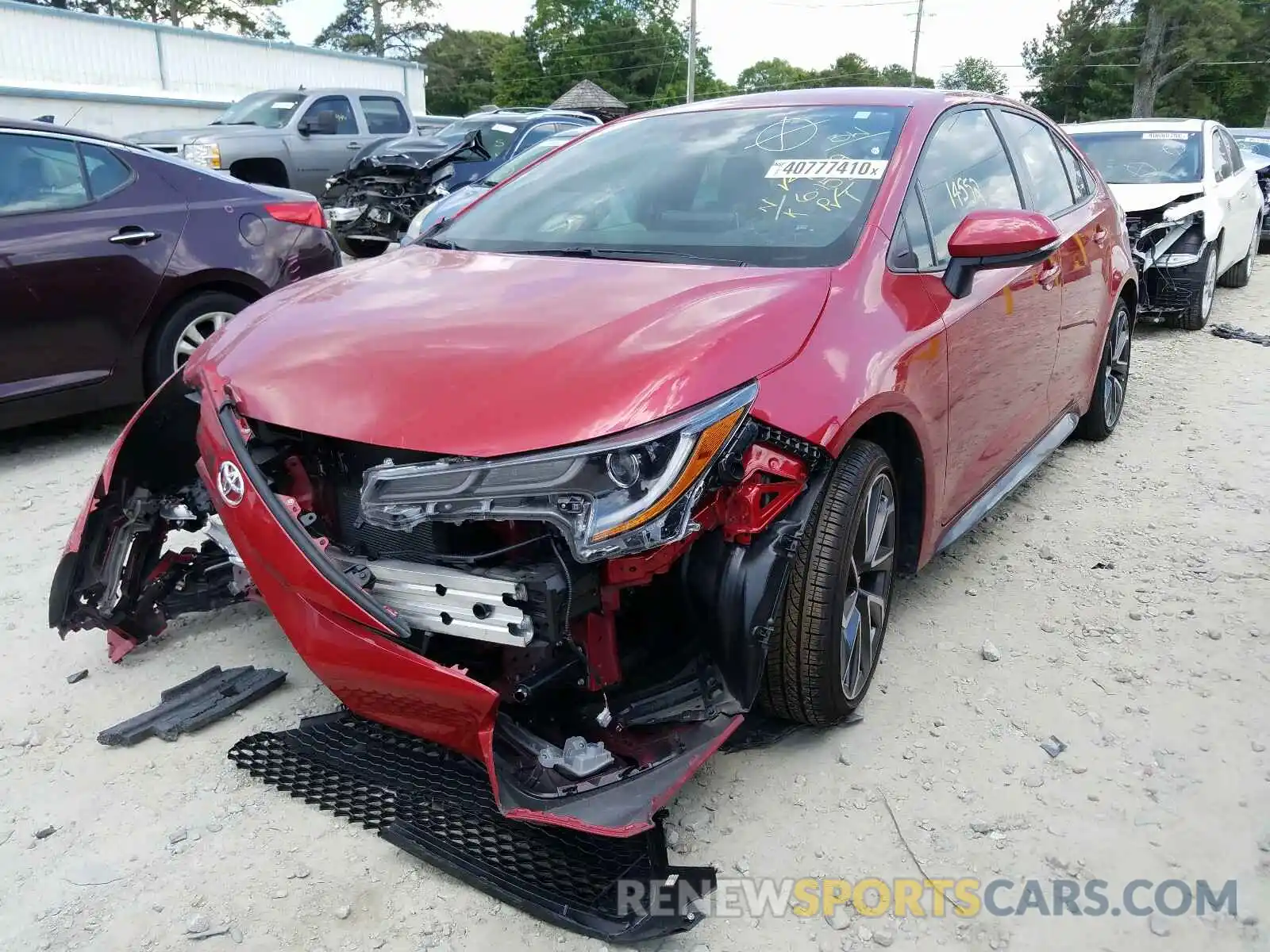 2 Photograph of a damaged car JTDS4RCE3LJ004079 TOYOTA COROLLA 2020