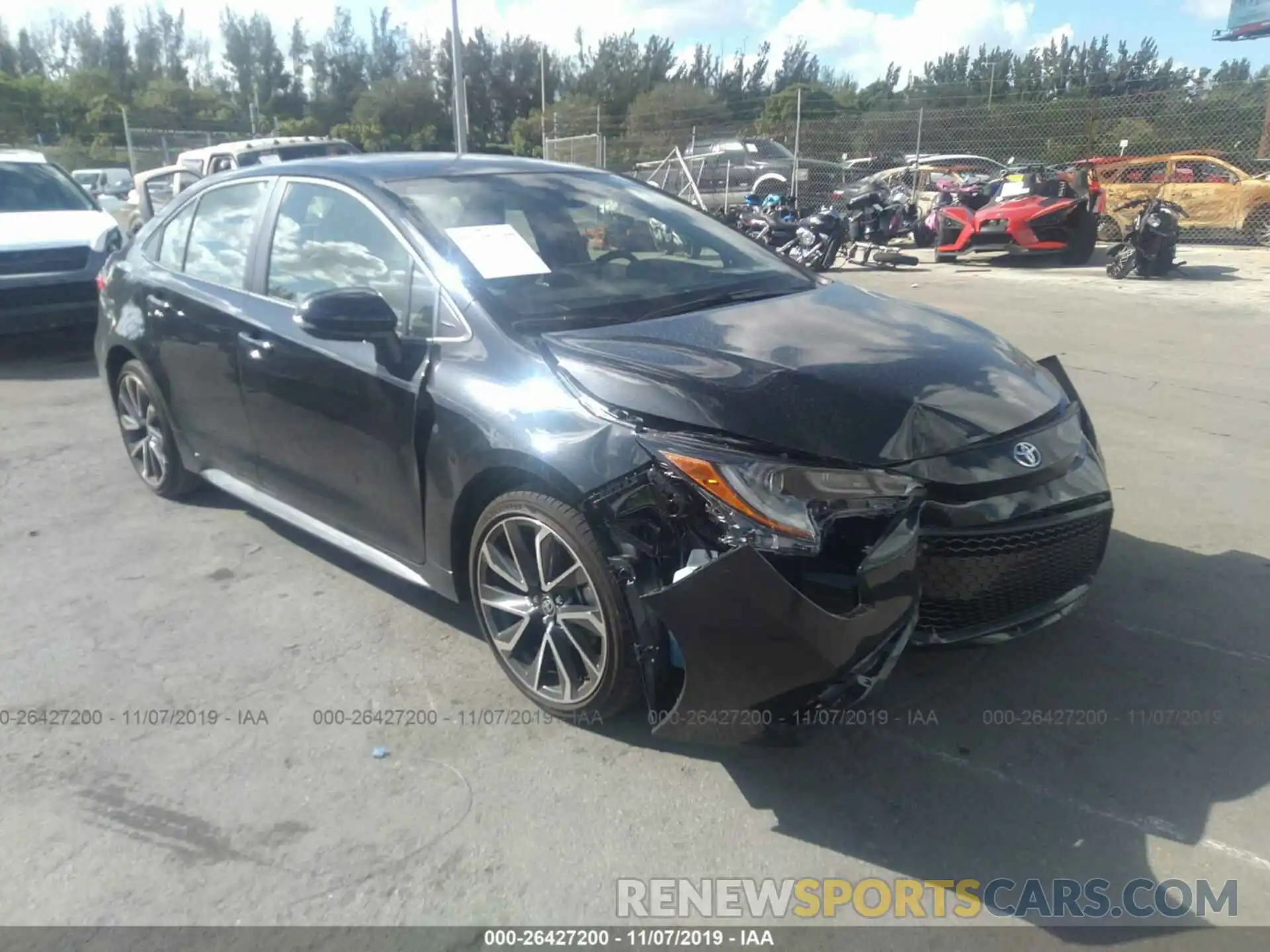 1 Photograph of a damaged car JTDS4RCE3LJ004518 TOYOTA COROLLA 2020