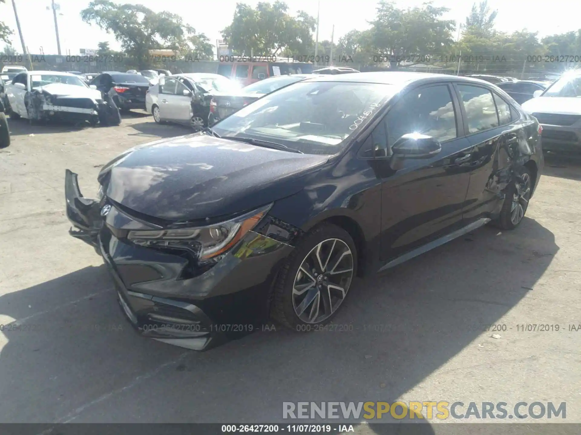 2 Photograph of a damaged car JTDS4RCE3LJ004518 TOYOTA COROLLA 2020