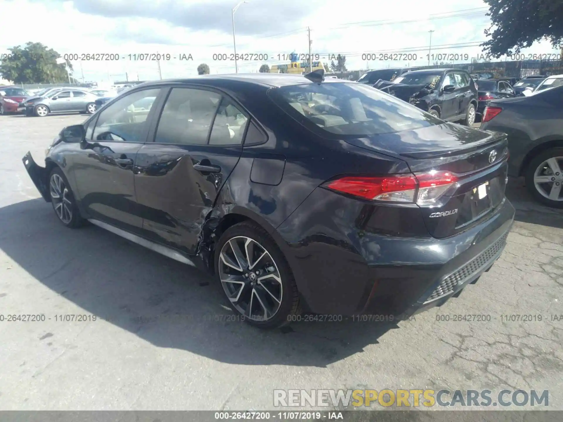 3 Photograph of a damaged car JTDS4RCE3LJ004518 TOYOTA COROLLA 2020