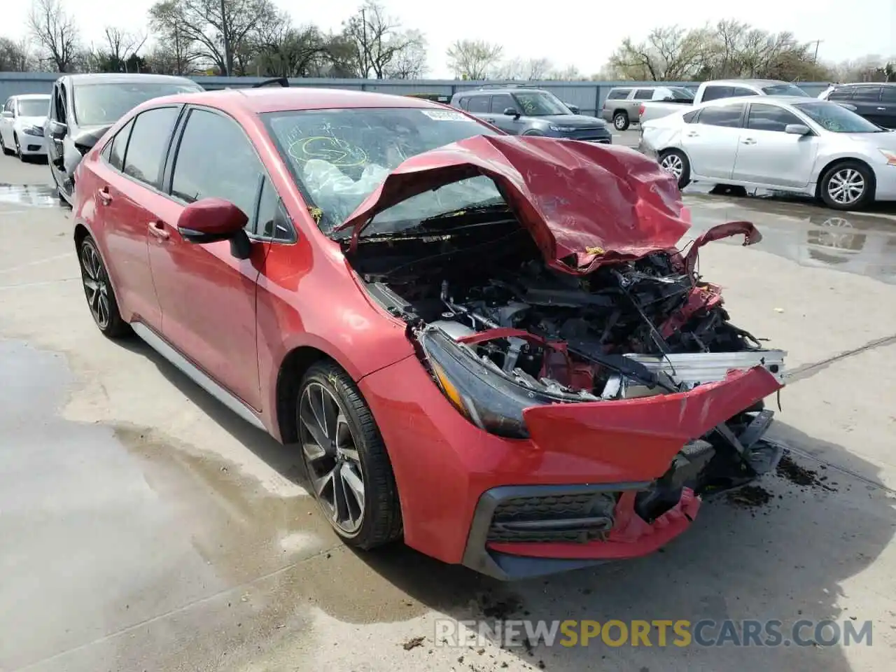 1 Photograph of a damaged car JTDS4RCE3LJ004616 TOYOTA COROLLA 2020