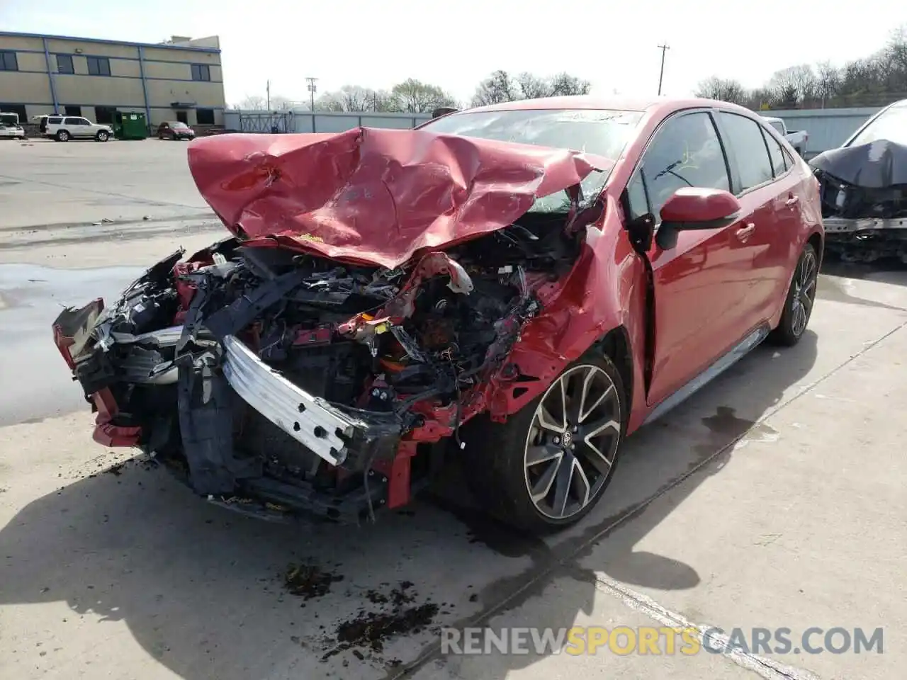 2 Photograph of a damaged car JTDS4RCE3LJ004616 TOYOTA COROLLA 2020