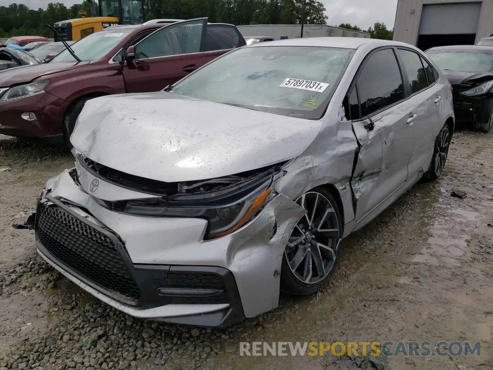 2 Photograph of a damaged car JTDS4RCE3LJ004860 TOYOTA COROLLA 2020