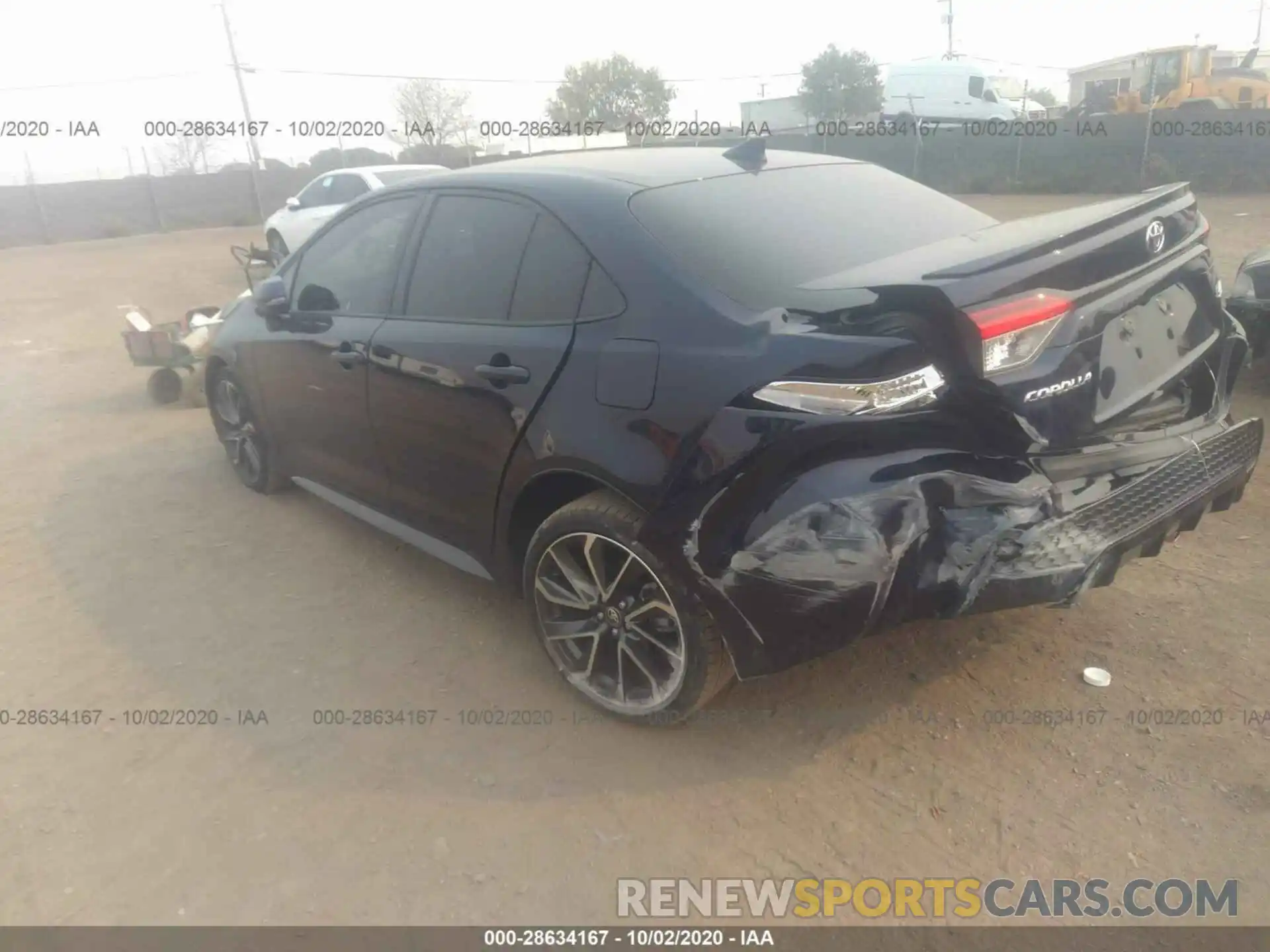 3 Photograph of a damaged car JTDS4RCE3LJ004874 TOYOTA COROLLA 2020