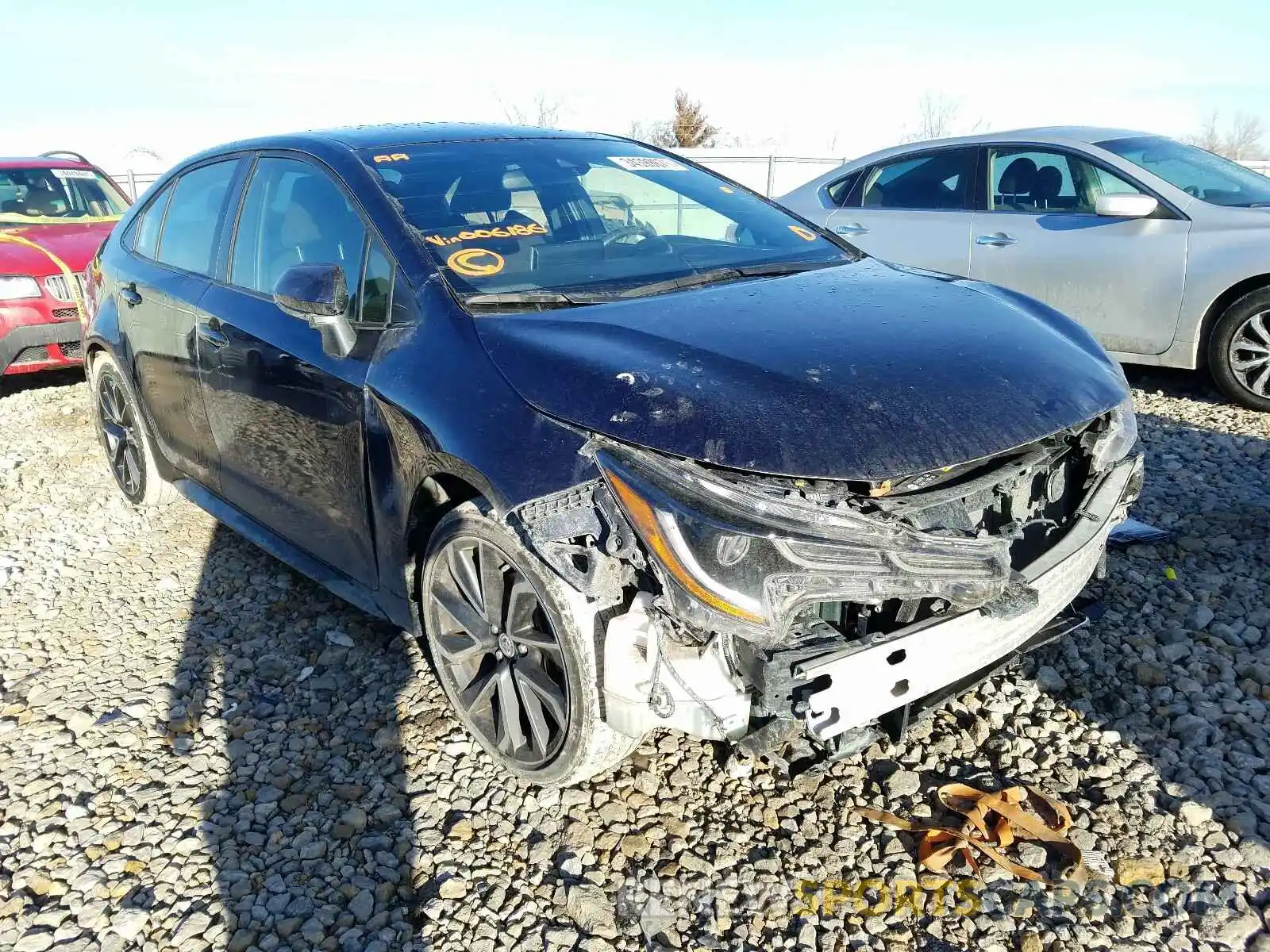 1 Photograph of a damaged car JTDS4RCE3LJ006186 TOYOTA COROLLA 2020