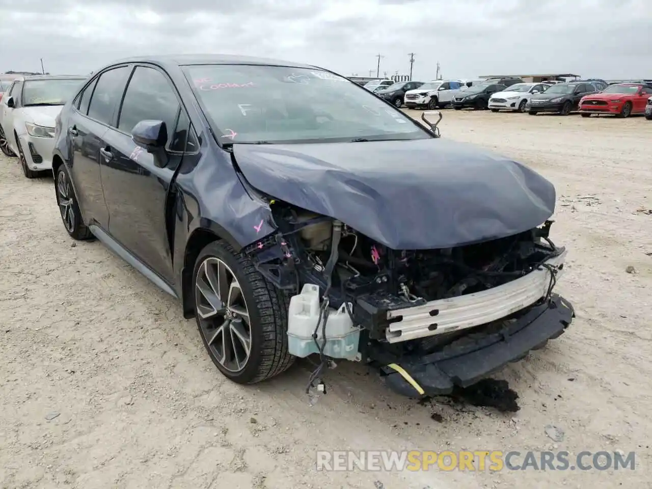 1 Photograph of a damaged car JTDS4RCE3LJ006754 TOYOTA COROLLA 2020