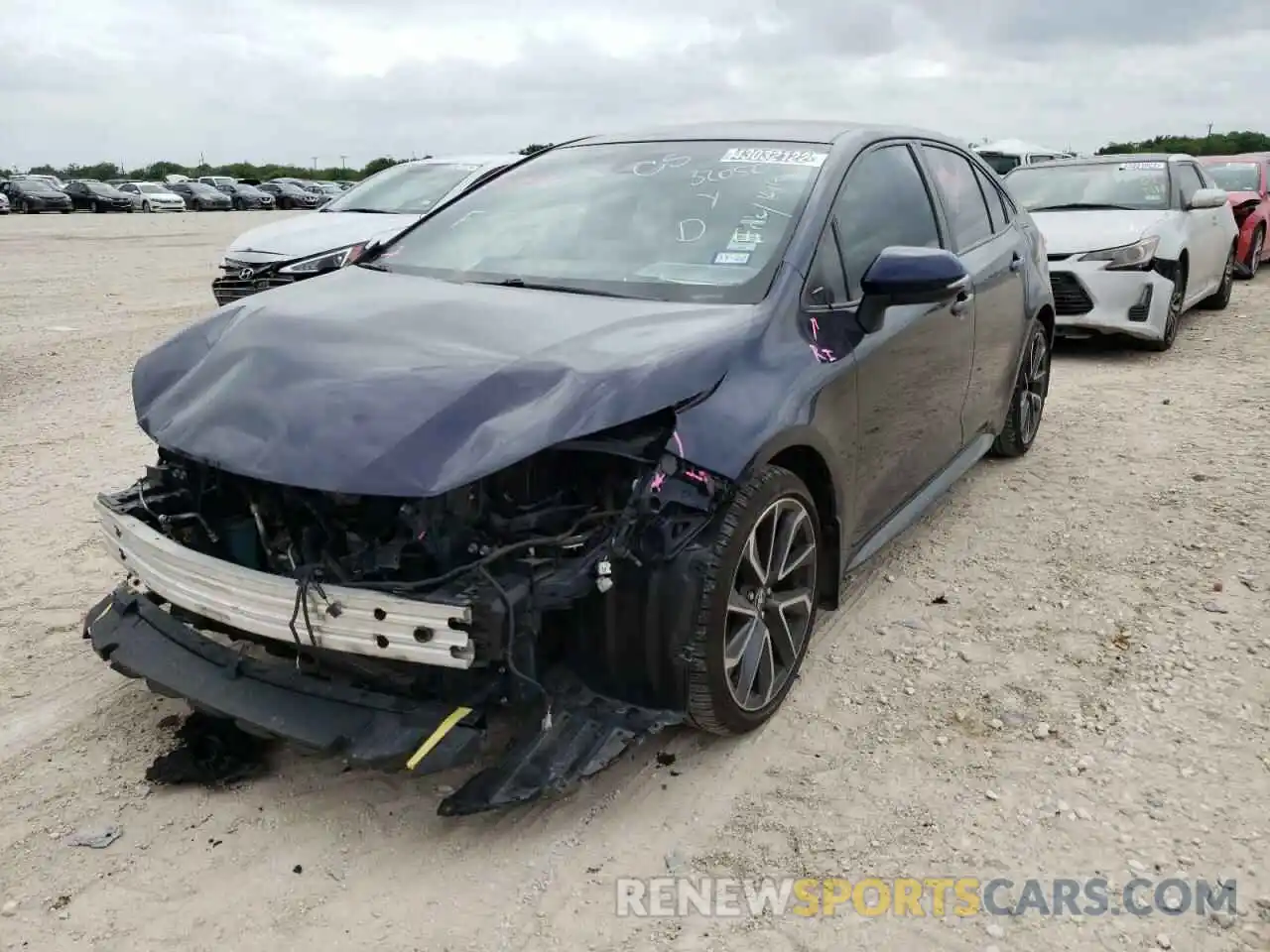 2 Photograph of a damaged car JTDS4RCE3LJ006754 TOYOTA COROLLA 2020