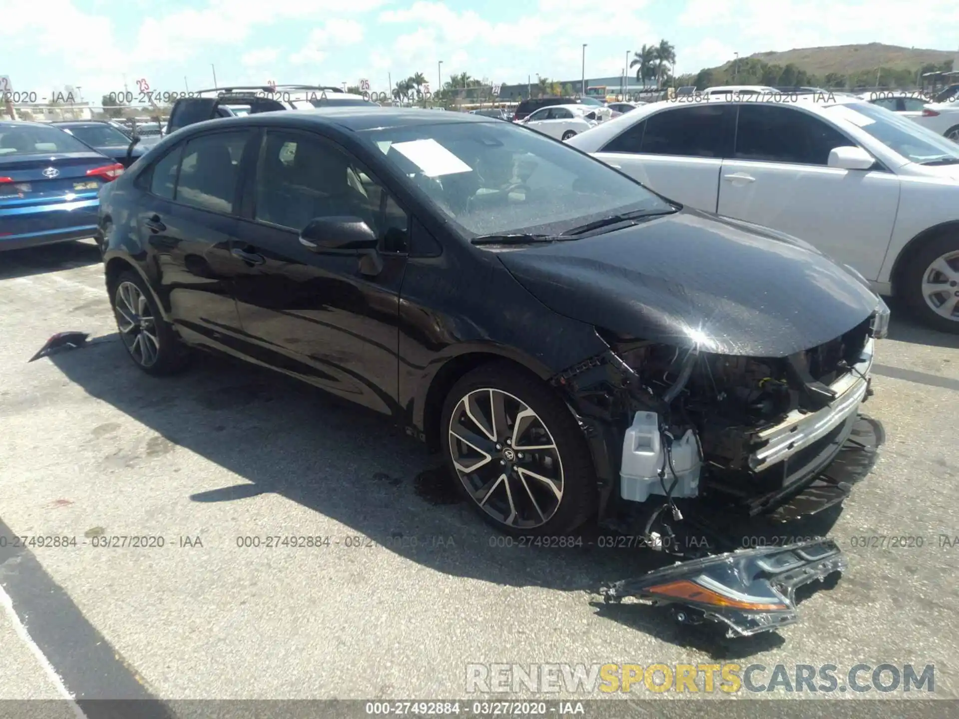 1 Photograph of a damaged car JTDS4RCE3LJ009847 TOYOTA COROLLA 2020