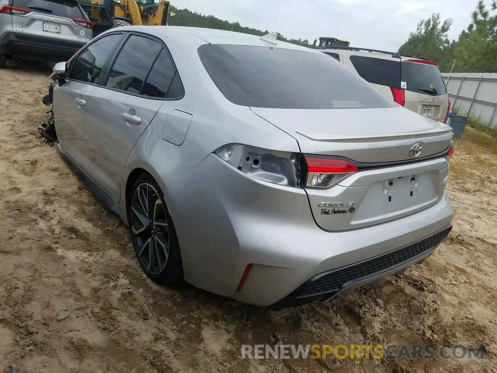 3 Photograph of a damaged car JTDS4RCE3LJ009993 TOYOTA COROLLA 2020