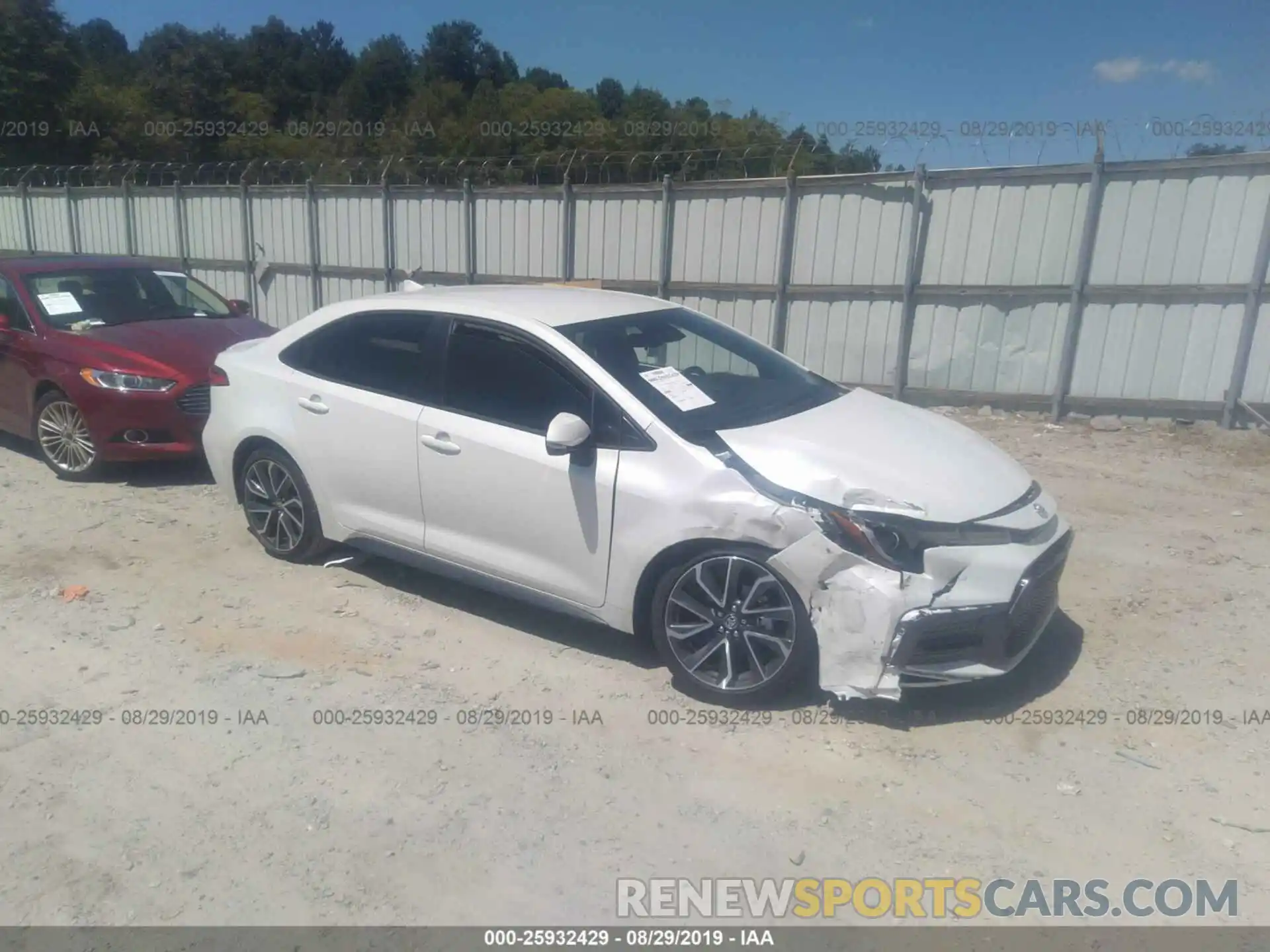 1 Photograph of a damaged car JTDS4RCE3LJ010190 TOYOTA COROLLA 2020