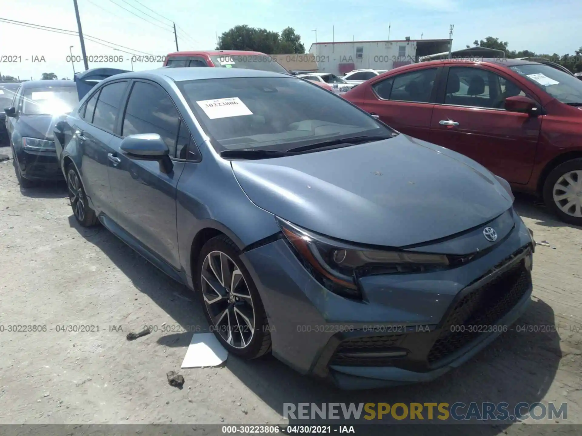 1 Photograph of a damaged car JTDS4RCE3LJ011629 TOYOTA COROLLA 2020