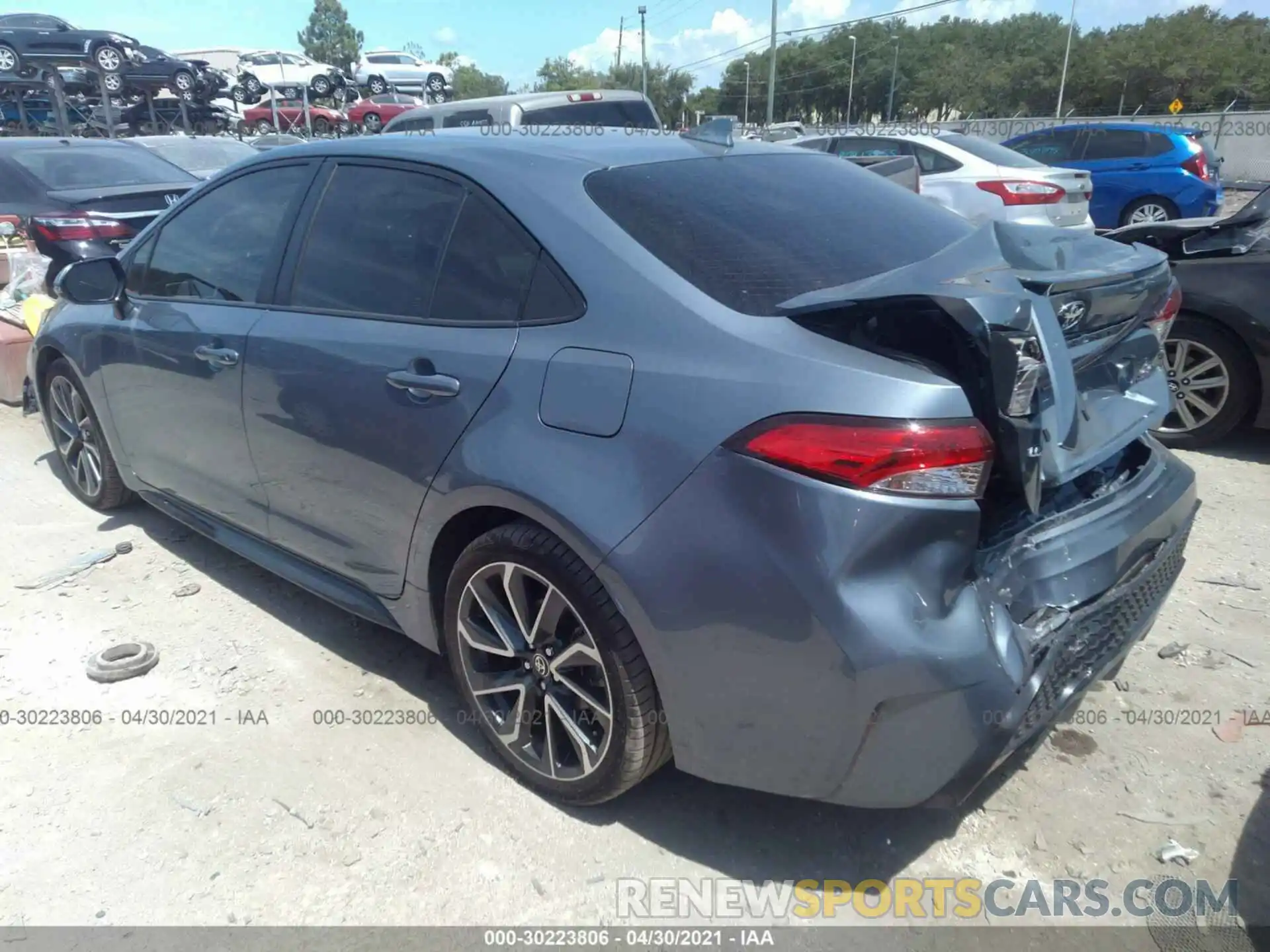 3 Photograph of a damaged car JTDS4RCE3LJ011629 TOYOTA COROLLA 2020