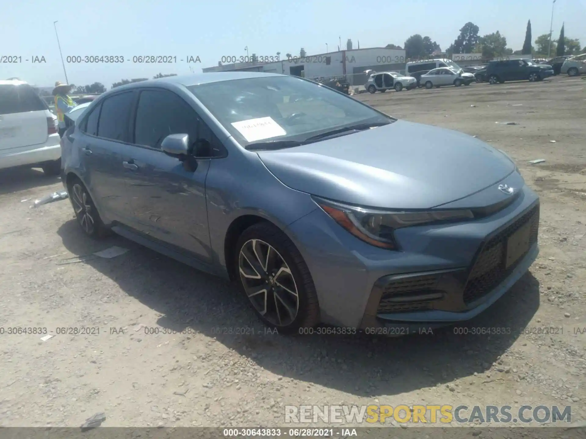 1 Photograph of a damaged car JTDS4RCE3LJ014644 TOYOTA COROLLA 2020