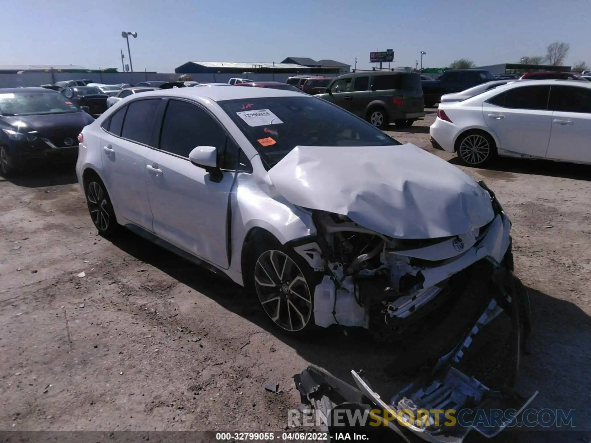 1 Photograph of a damaged car JTDS4RCE3LJ014983 TOYOTA COROLLA 2020