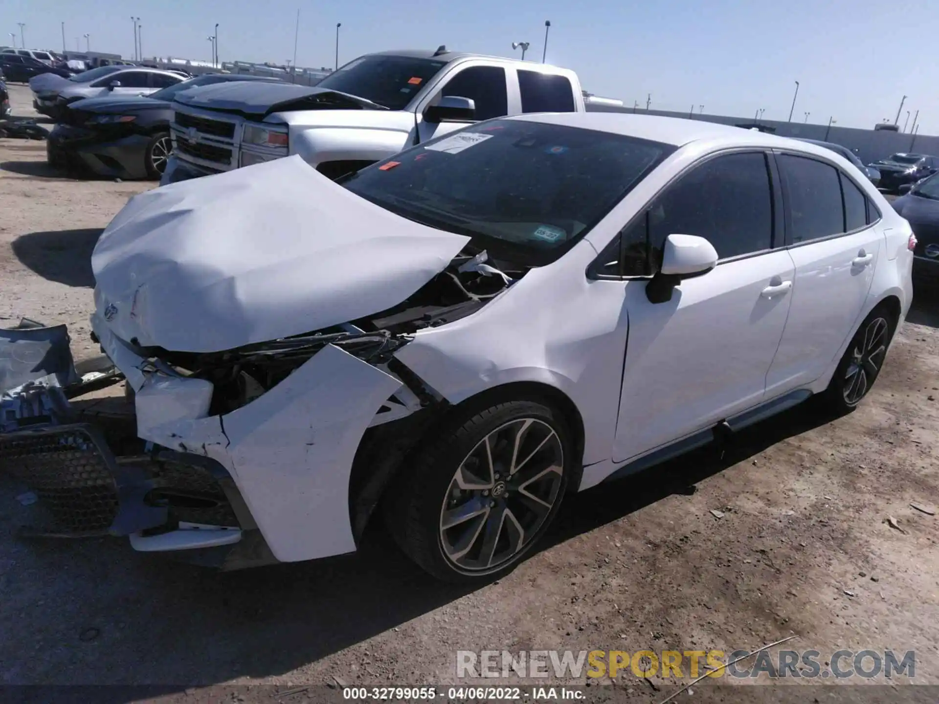 2 Photograph of a damaged car JTDS4RCE3LJ014983 TOYOTA COROLLA 2020