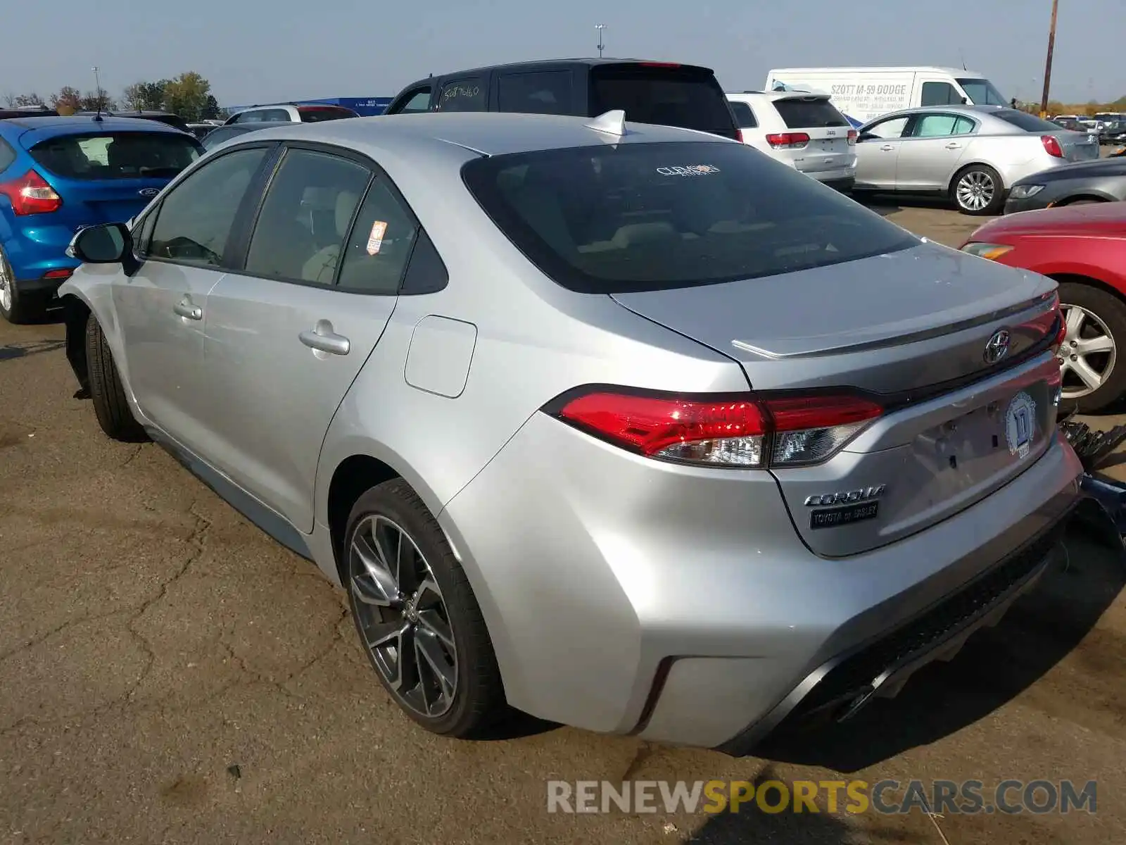 3 Photograph of a damaged car JTDS4RCE3LJ015356 TOYOTA COROLLA 2020