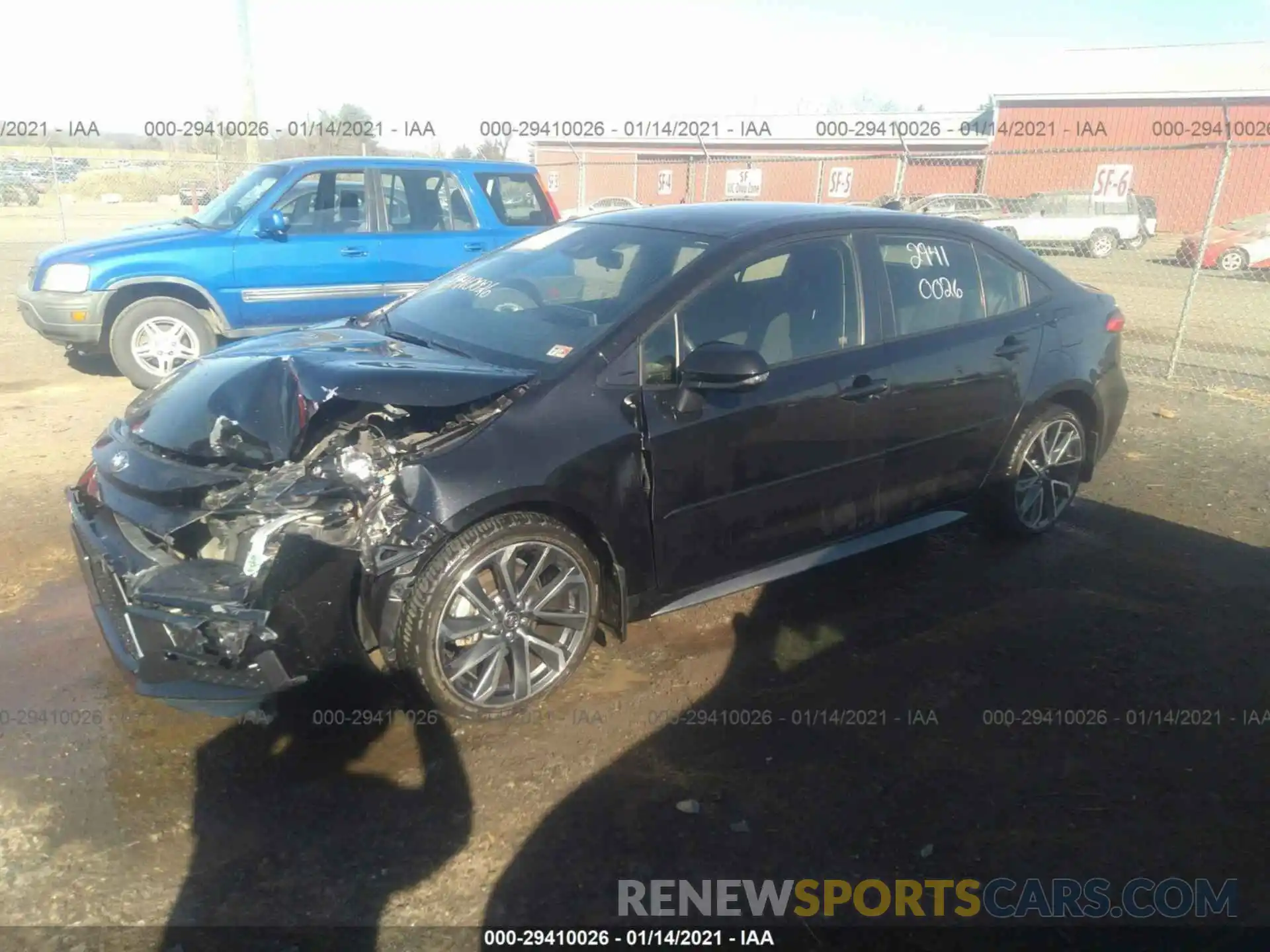 2 Photograph of a damaged car JTDS4RCE3LJ015373 TOYOTA COROLLA 2020
