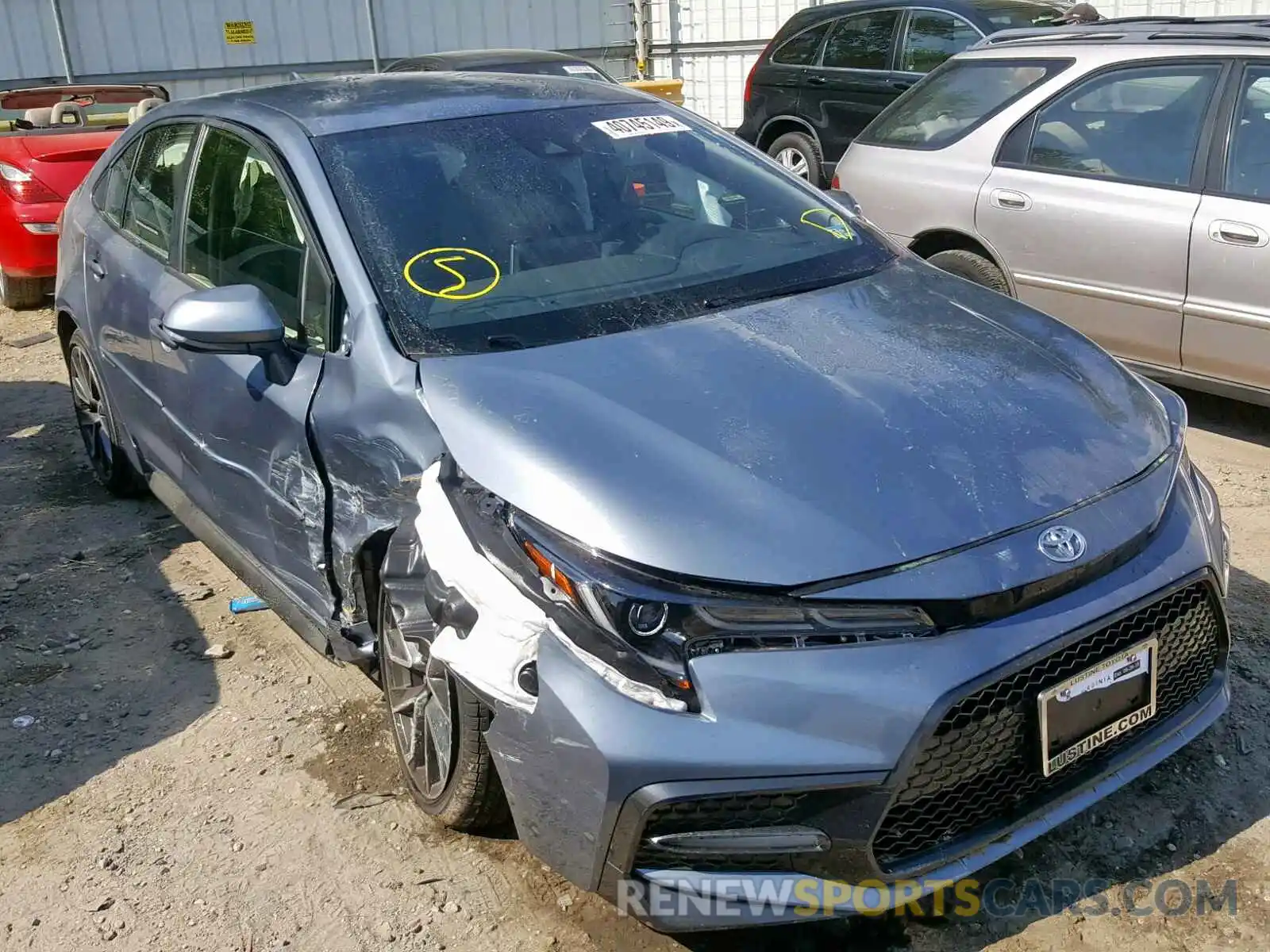 1 Photograph of a damaged car JTDS4RCE3LJ016829 TOYOTA COROLLA 2020