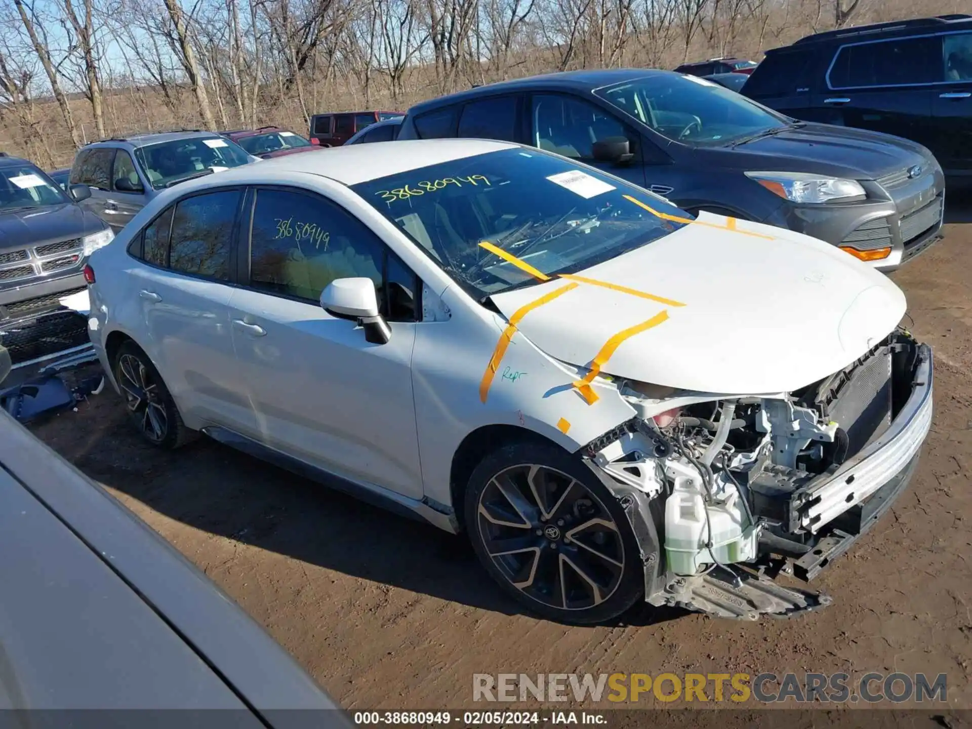 1 Photograph of a damaged car JTDS4RCE3LJ016913 TOYOTA COROLLA 2020