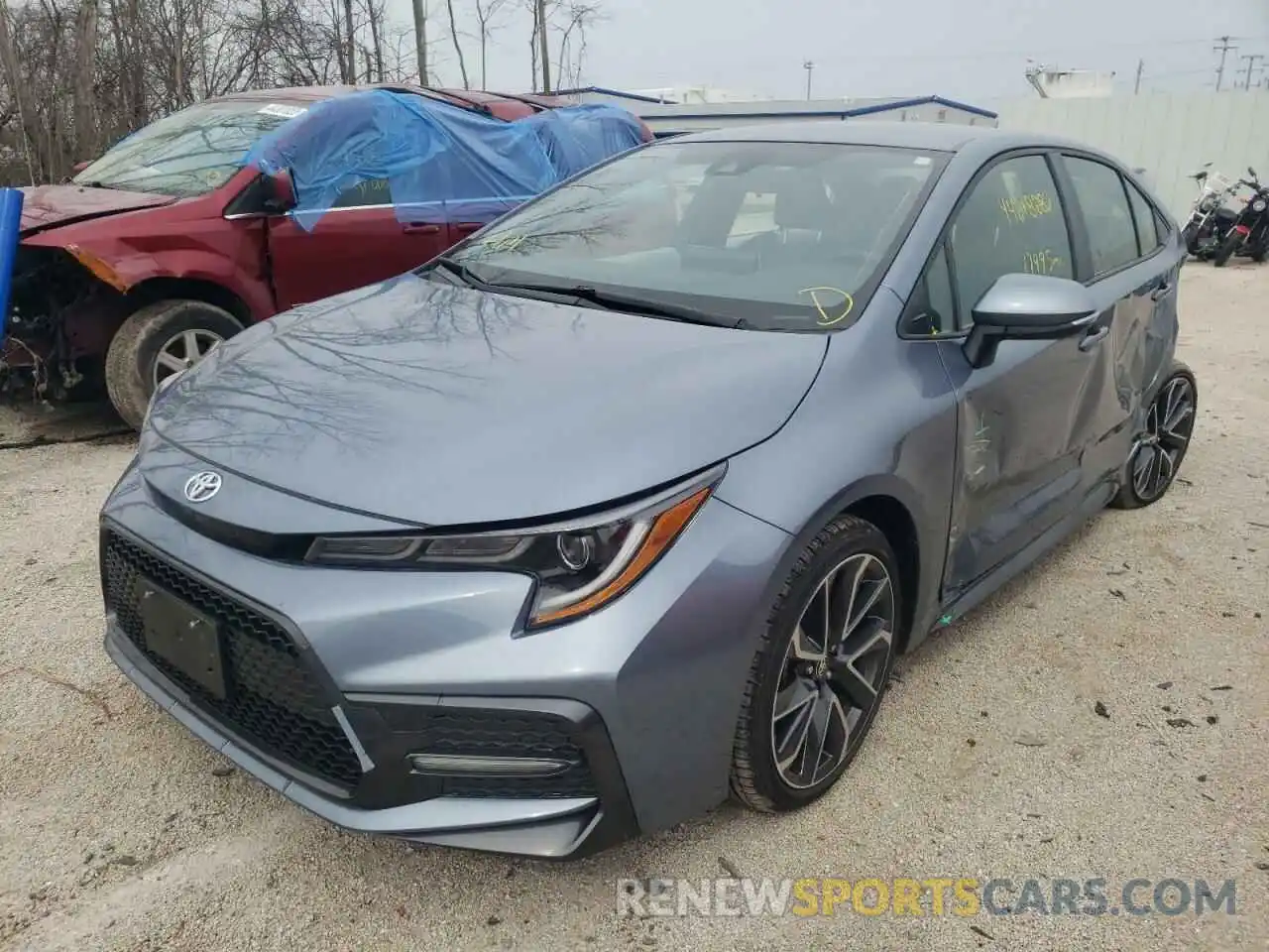 2 Photograph of a damaged car JTDS4RCE3LJ017026 TOYOTA COROLLA 2020