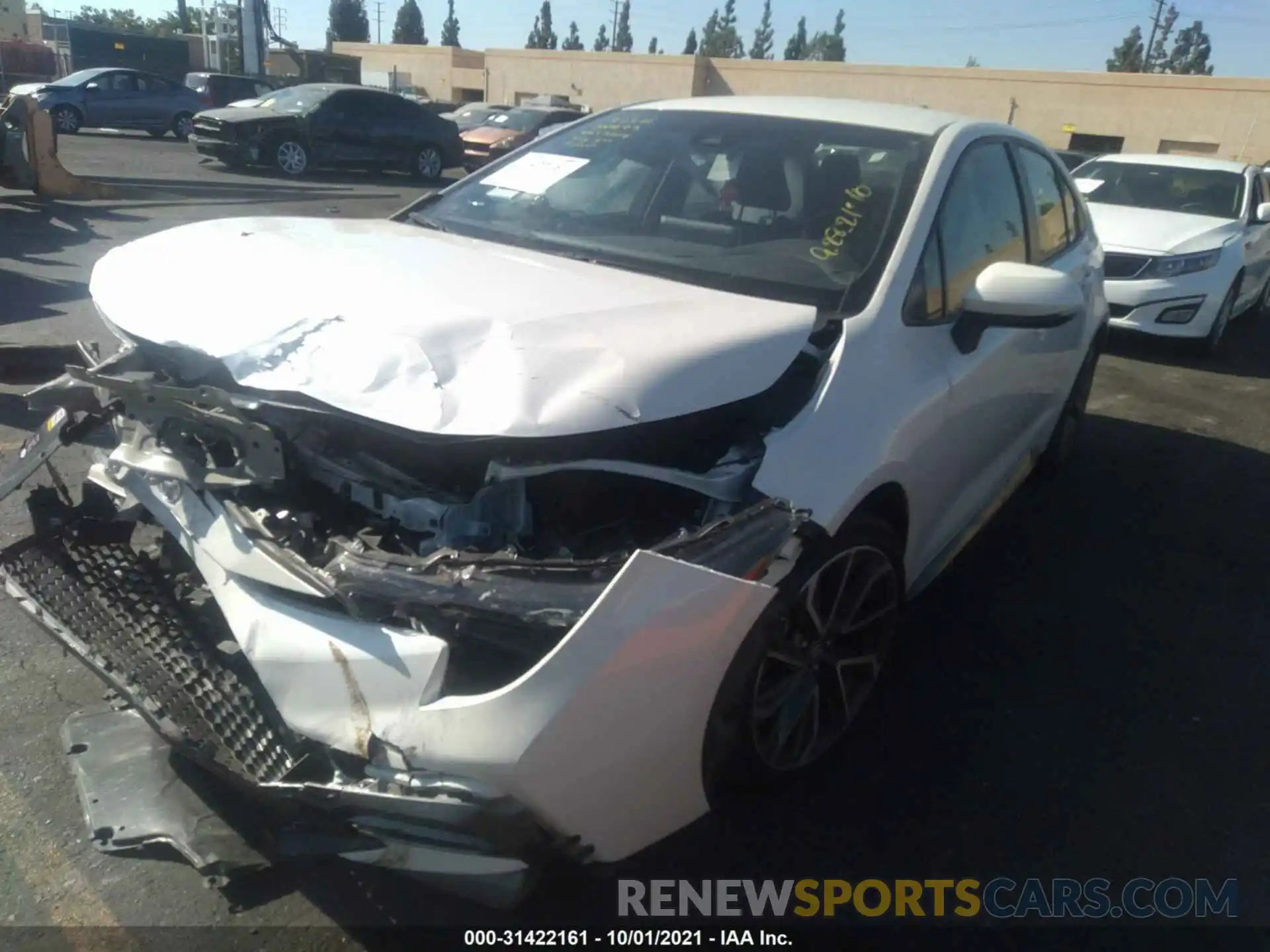 2 Photograph of a damaged car JTDS4RCE3LJ017088 TOYOTA COROLLA 2020