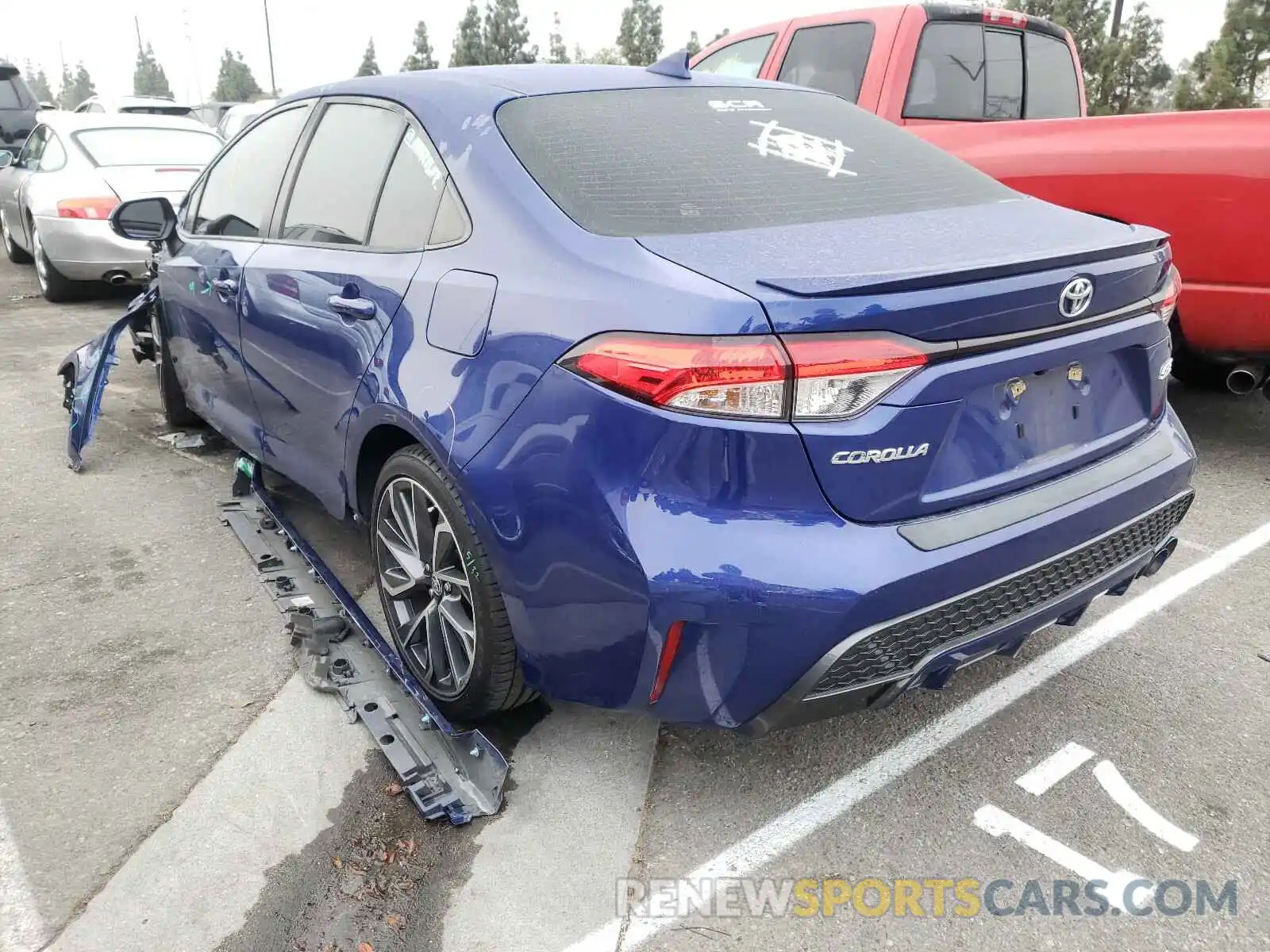 3 Photograph of a damaged car JTDS4RCE3LJ018659 TOYOTA COROLLA 2020