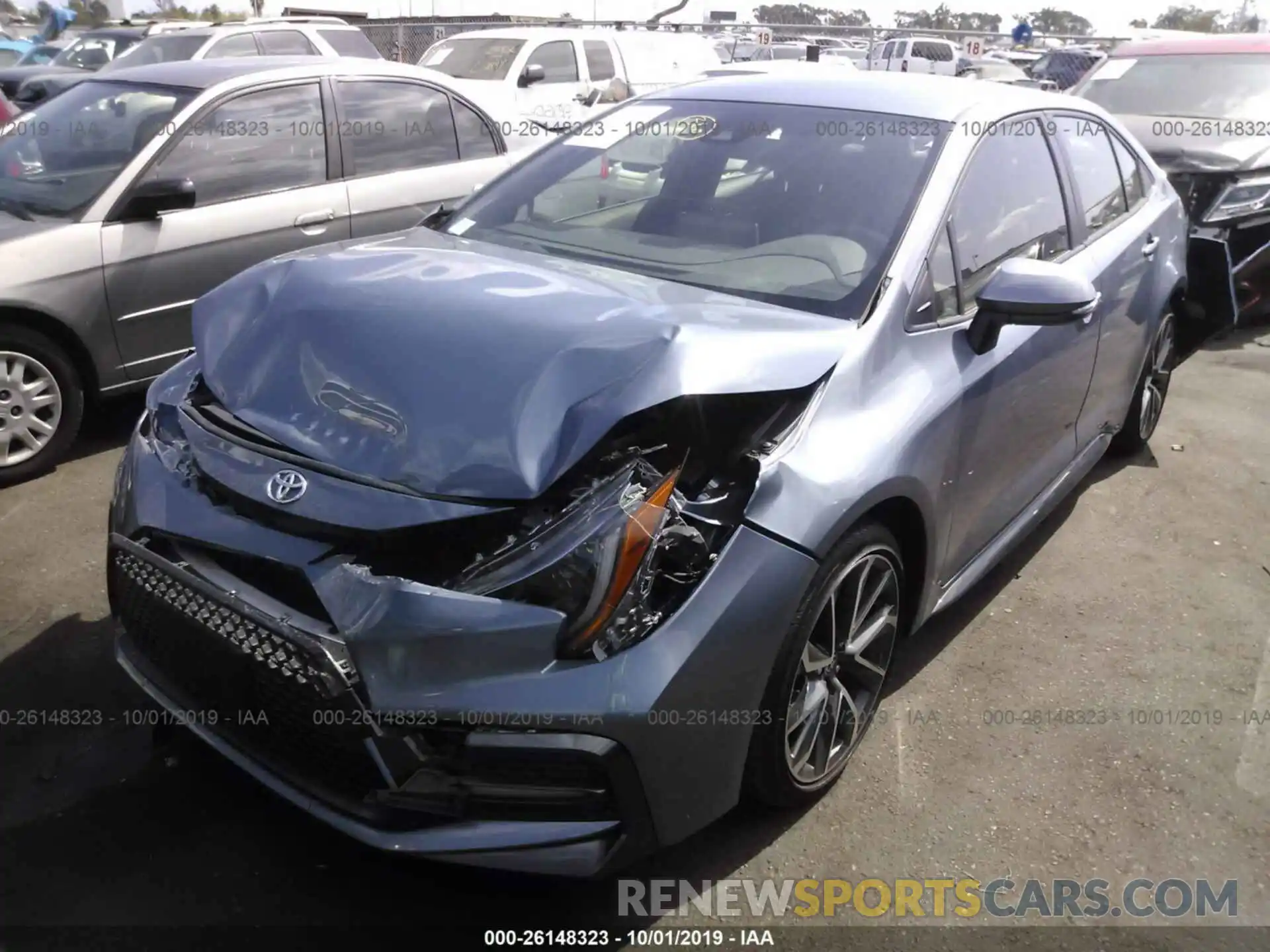 2 Photograph of a damaged car JTDS4RCE3LJ018967 TOYOTA COROLLA 2020