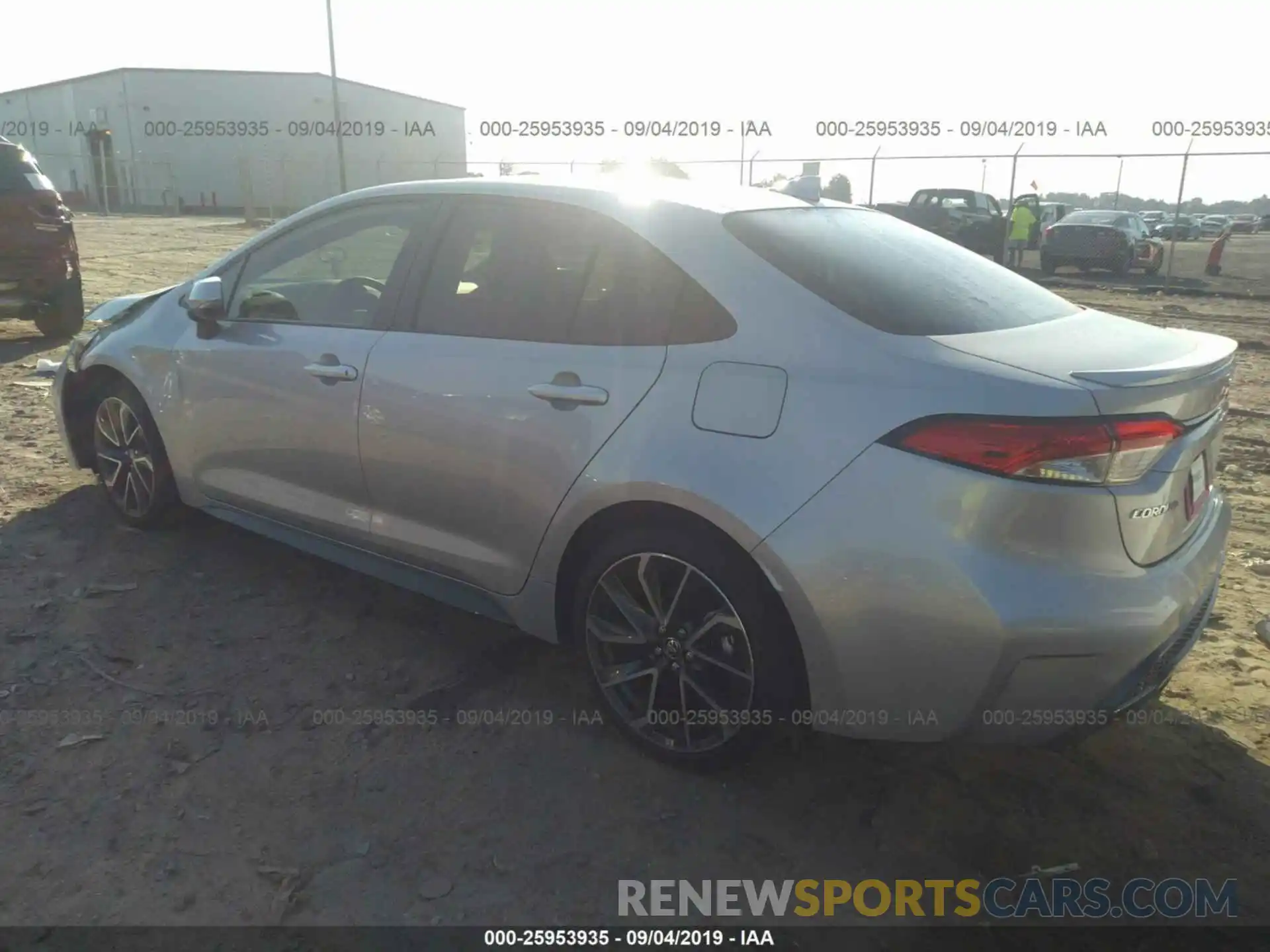 3 Photograph of a damaged car JTDS4RCE3LJ019424 TOYOTA COROLLA 2020