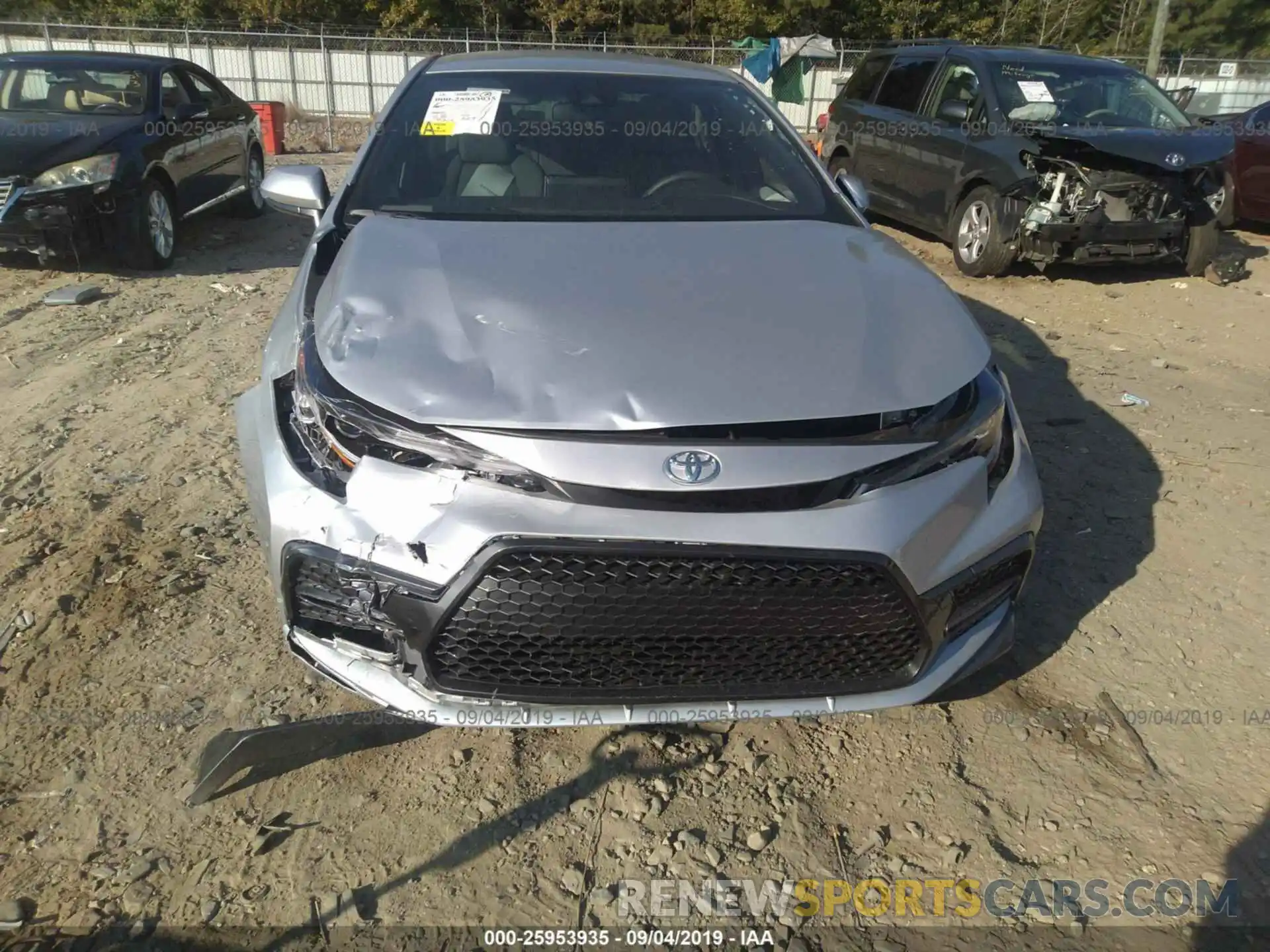 6 Photograph of a damaged car JTDS4RCE3LJ019424 TOYOTA COROLLA 2020