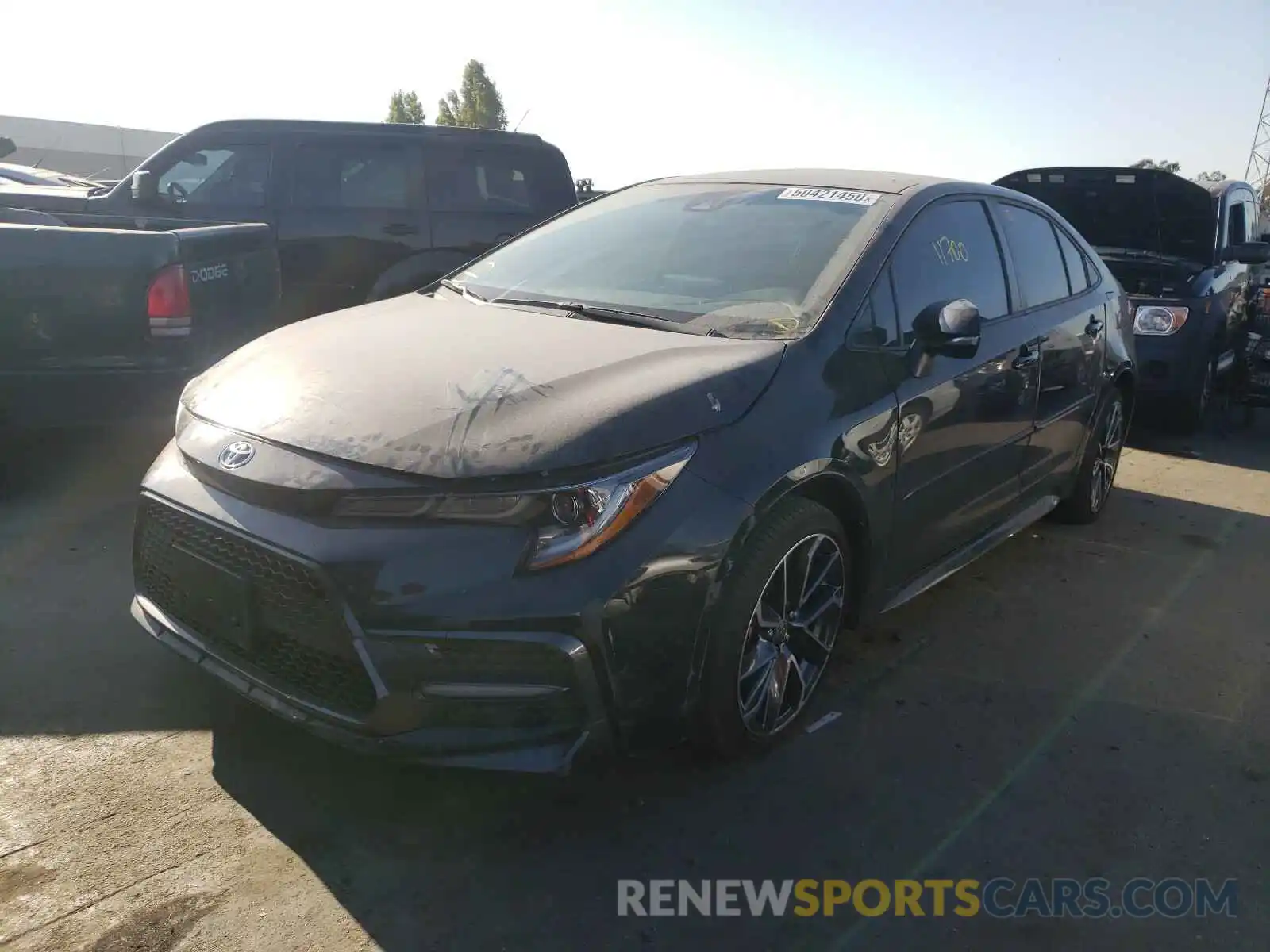 2 Photograph of a damaged car JTDS4RCE3LJ020248 TOYOTA COROLLA 2020