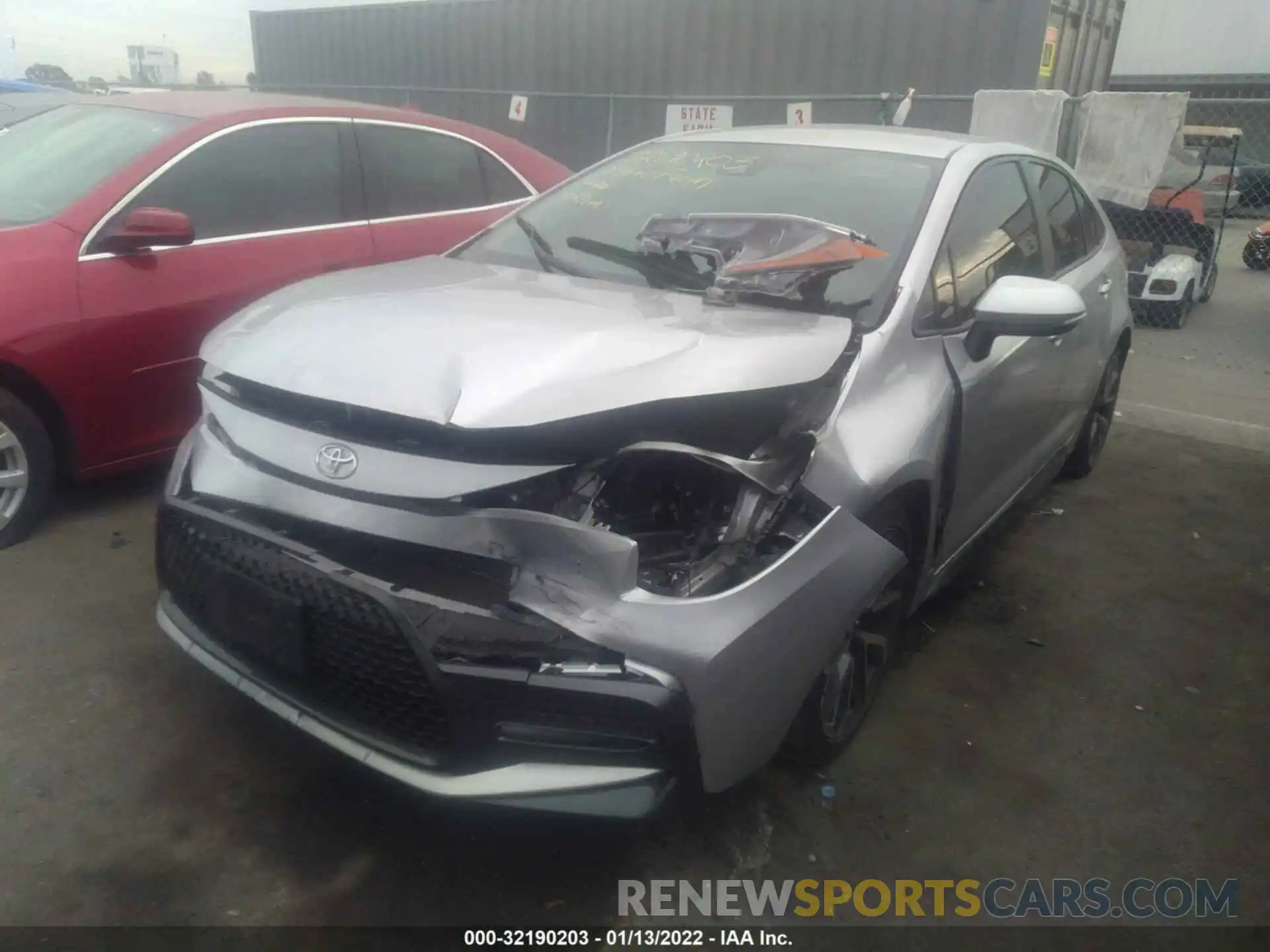 2 Photograph of a damaged car JTDS4RCE3LJ020525 TOYOTA COROLLA 2020