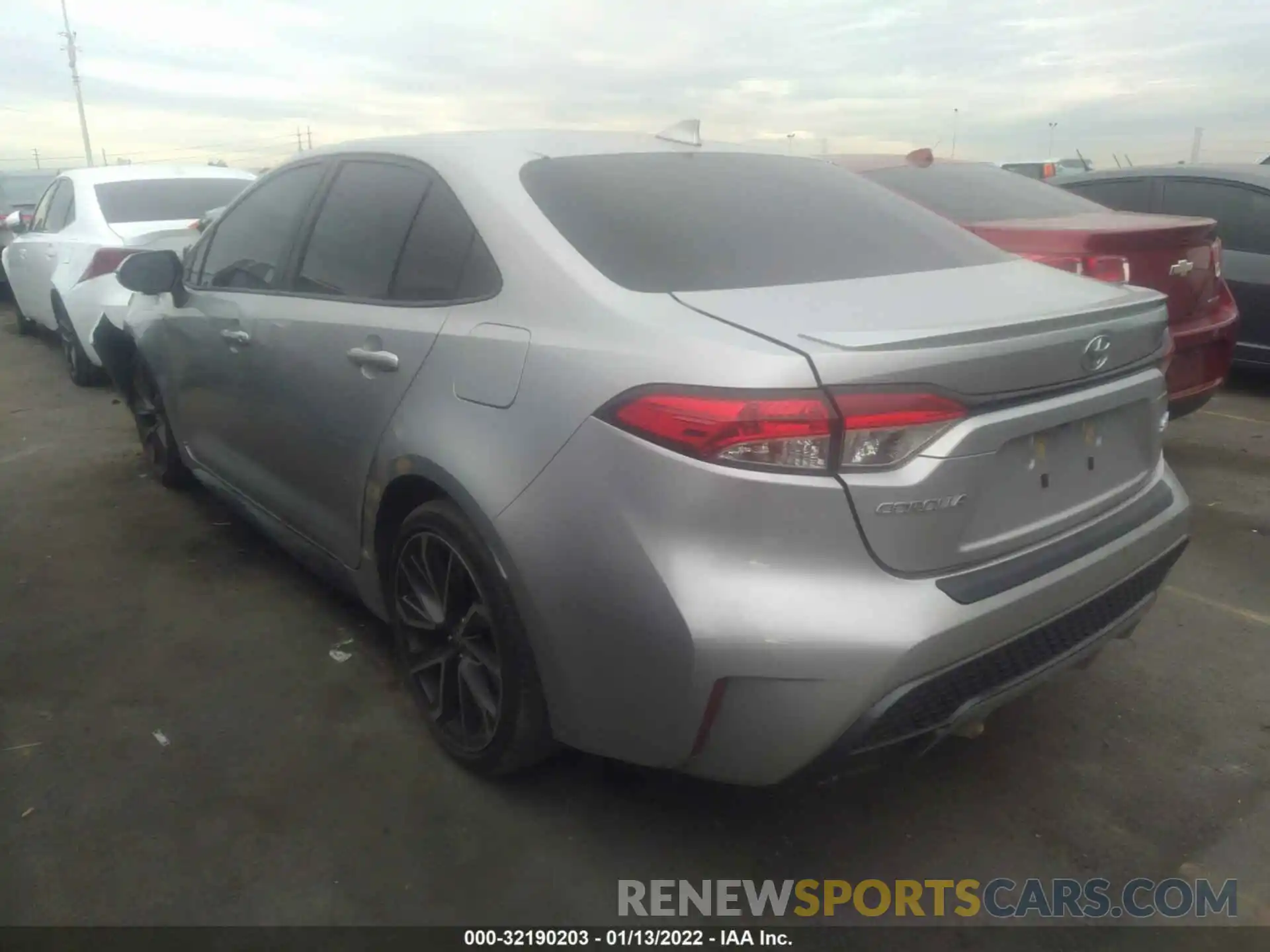 3 Photograph of a damaged car JTDS4RCE3LJ020525 TOYOTA COROLLA 2020