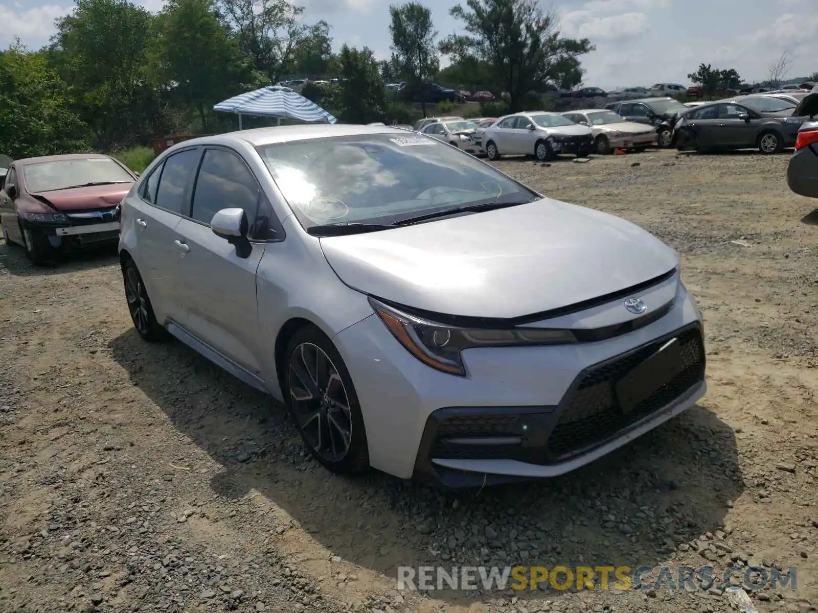 1 Photograph of a damaged car JTDS4RCE3LJ021027 TOYOTA COROLLA 2020