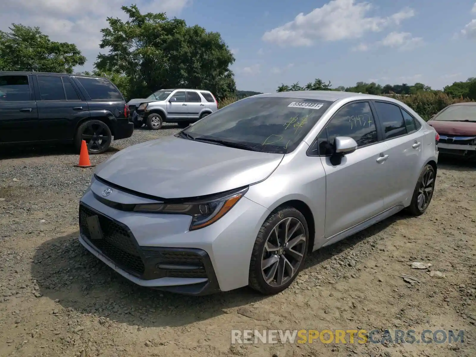 2 Photograph of a damaged car JTDS4RCE3LJ021027 TOYOTA COROLLA 2020