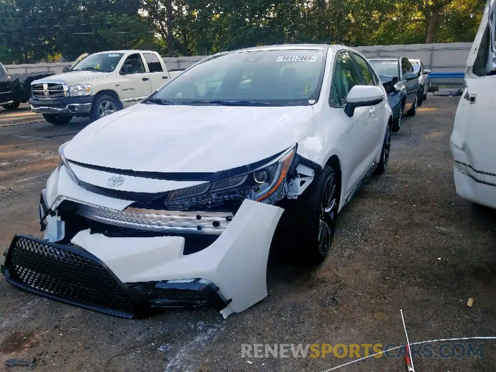 2 Photograph of a damaged car JTDS4RCE3LJ021156 TOYOTA COROLLA 2020