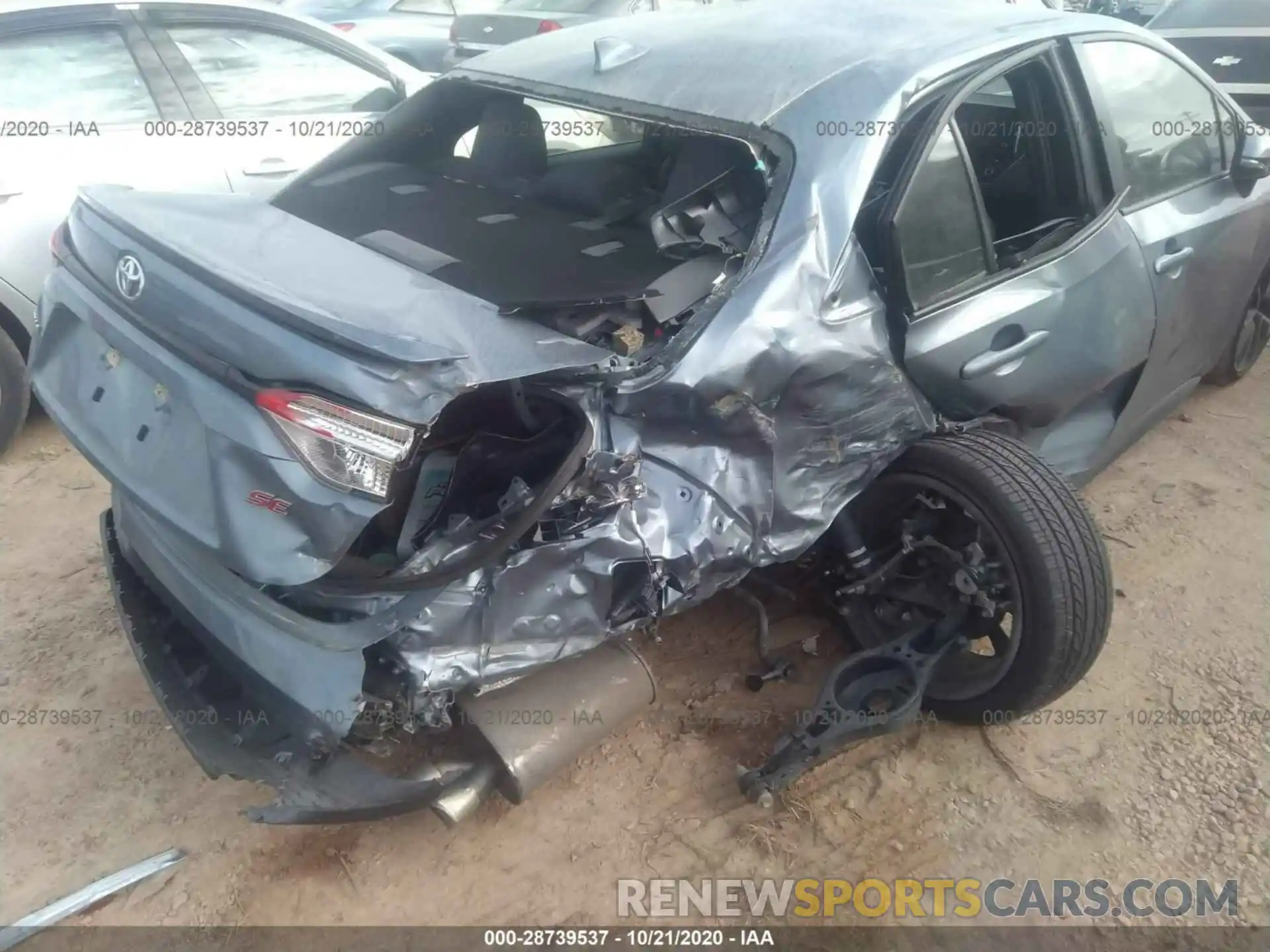 6 Фотография поврежденного автомобиля JTDS4RCE3LJ021593 TOYOTA COROLLA 2020