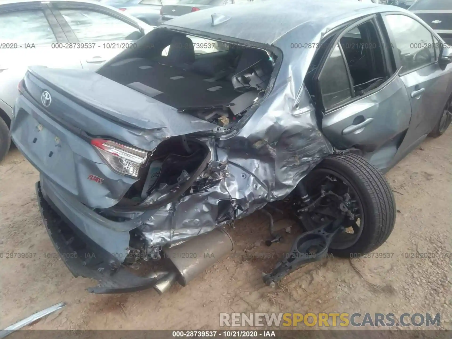 6 Photograph of a damaged car JTDS4RCE3LJ021593 TOYOTA COROLLA 2020