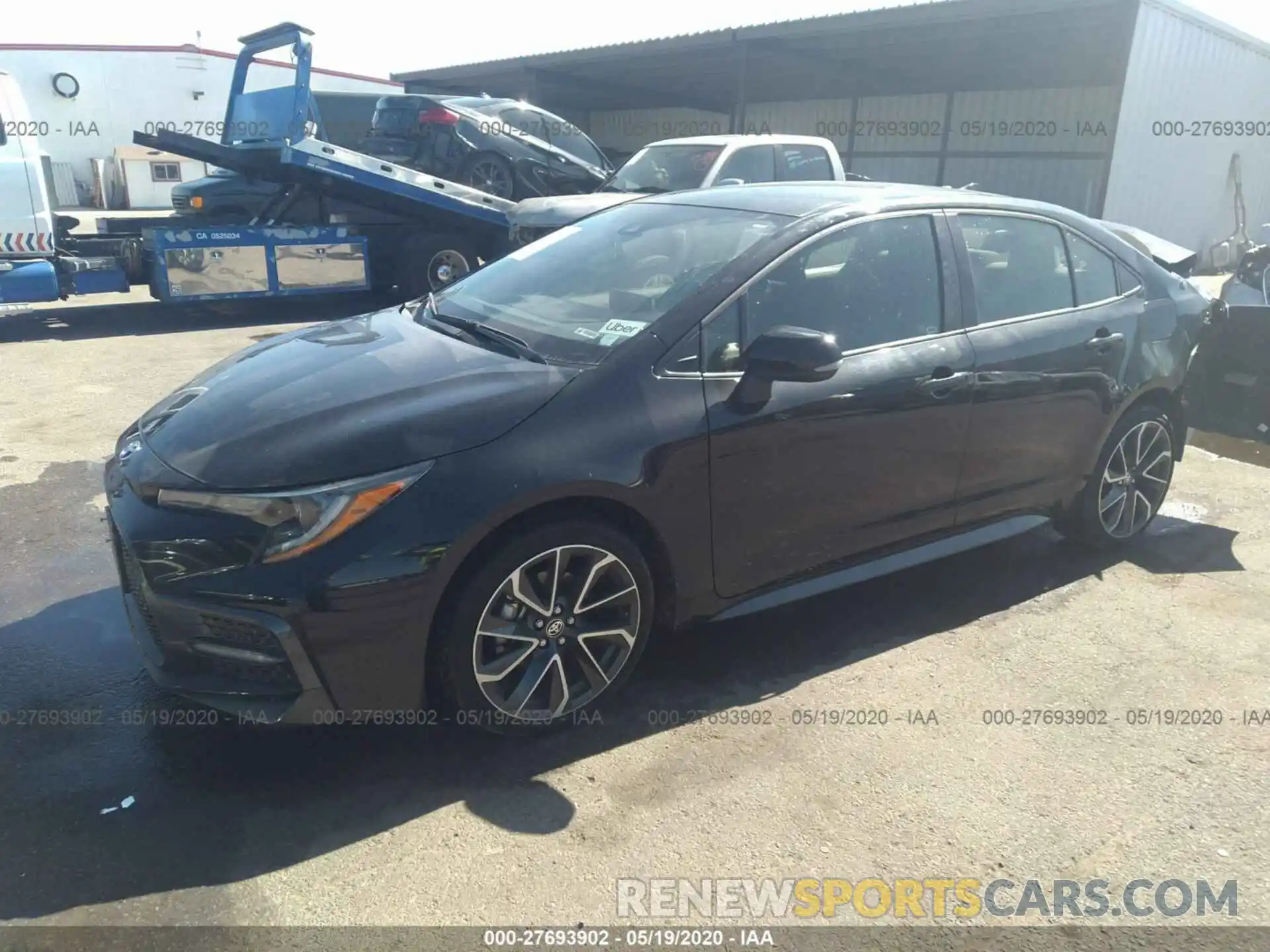 2 Photograph of a damaged car JTDS4RCE3LJ021836 TOYOTA COROLLA 2020