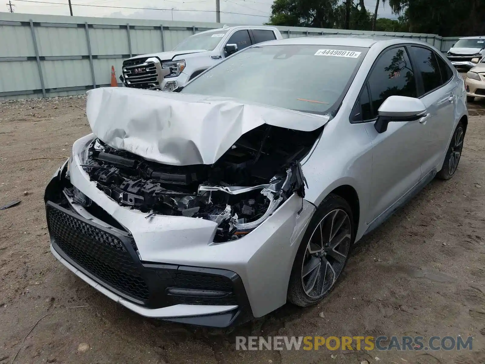 2 Photograph of a damaged car JTDS4RCE3LJ024364 TOYOTA COROLLA 2020