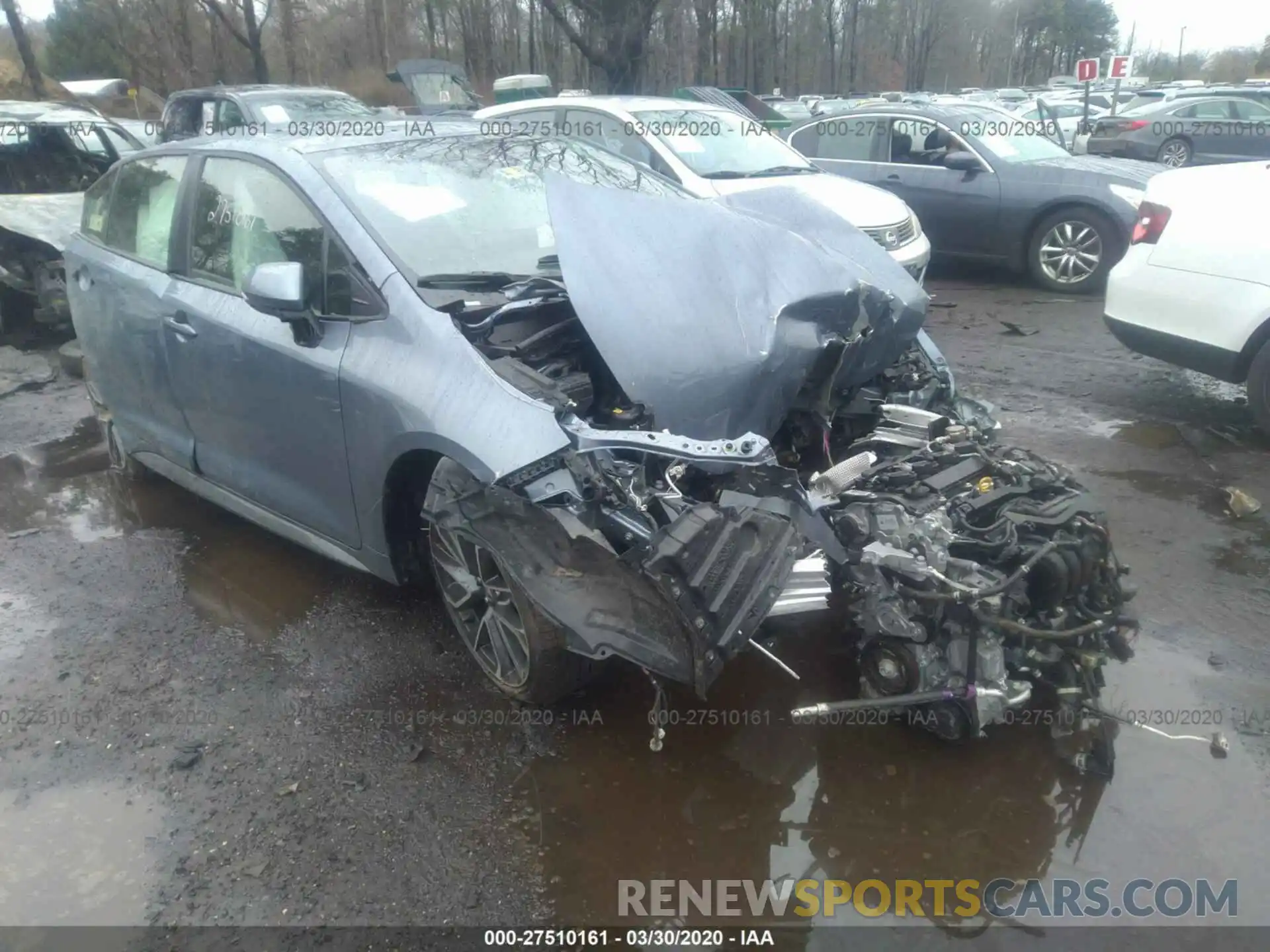 1 Photograph of a damaged car JTDS4RCE3LJ025272 TOYOTA COROLLA 2020