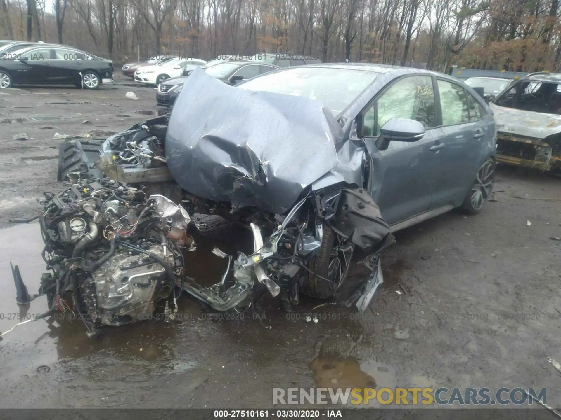 2 Photograph of a damaged car JTDS4RCE3LJ025272 TOYOTA COROLLA 2020