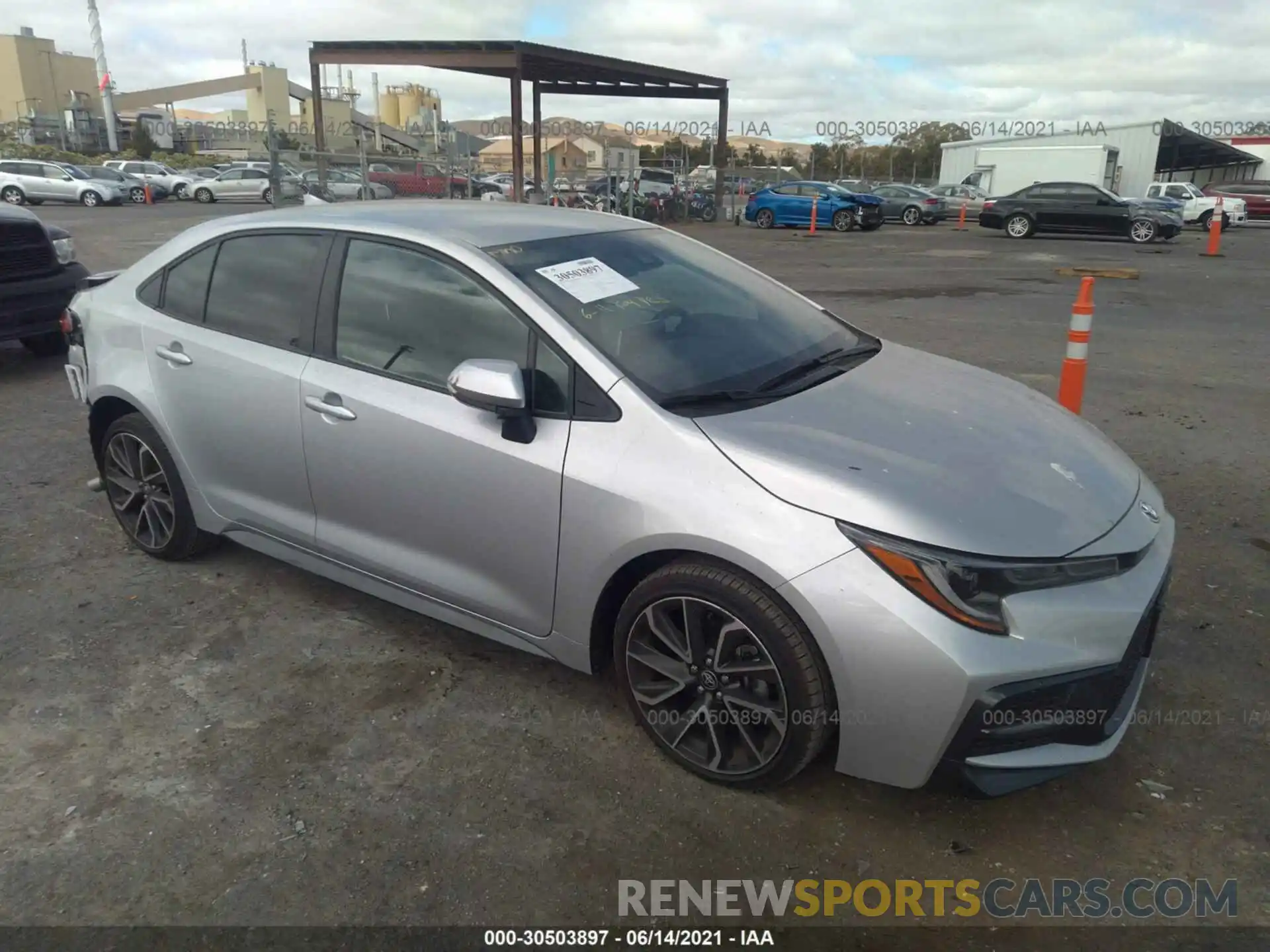 1 Photograph of a damaged car JTDS4RCE3LJ025448 TOYOTA COROLLA 2020