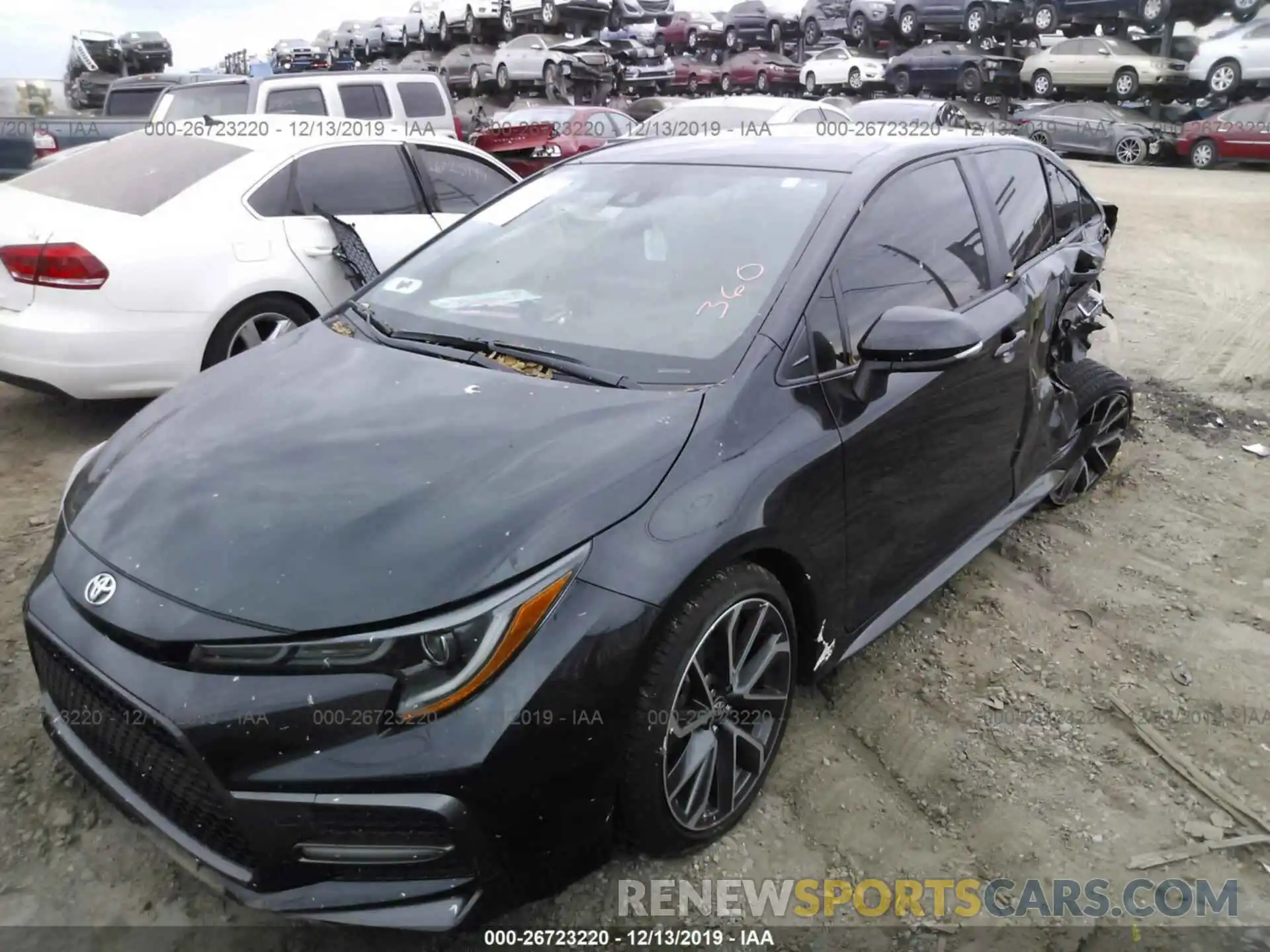 2 Photograph of a damaged car JTDS4RCE3LJ026132 TOYOTA COROLLA 2020