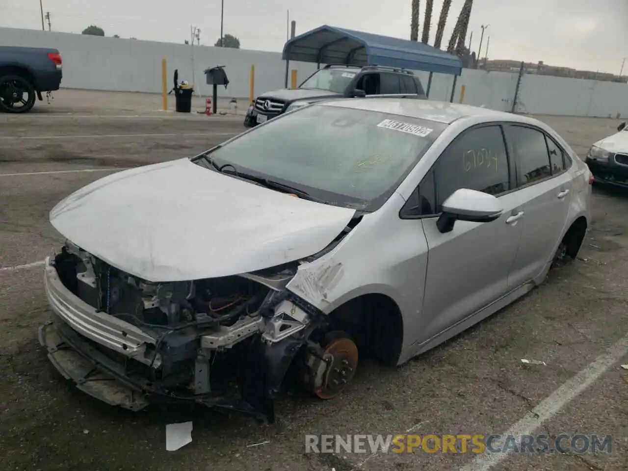 2 Photograph of a damaged car JTDS4RCE3LJ026504 TOYOTA COROLLA 2020