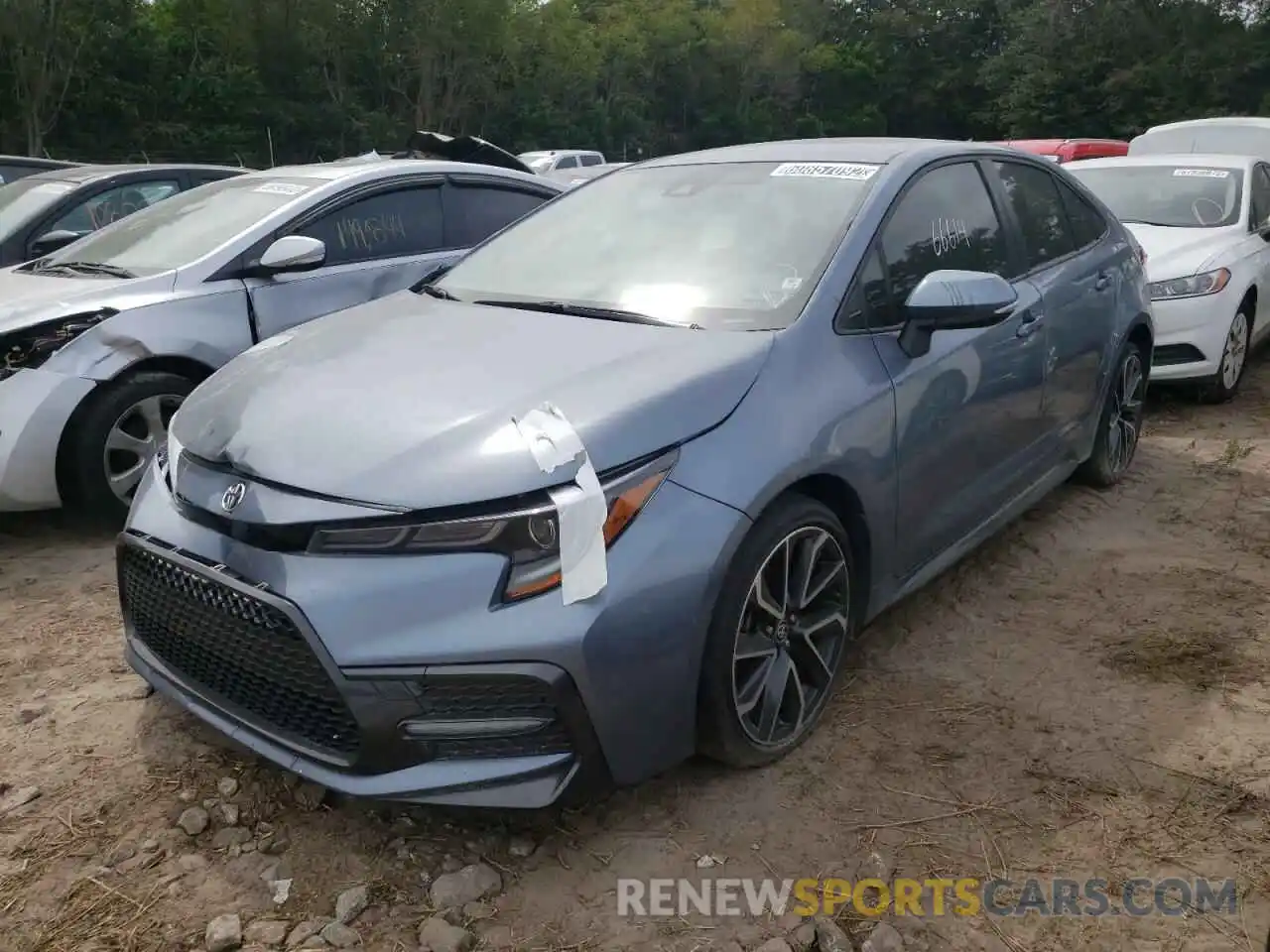 2 Photograph of a damaged car JTDS4RCE3LJ026664 TOYOTA COROLLA 2020