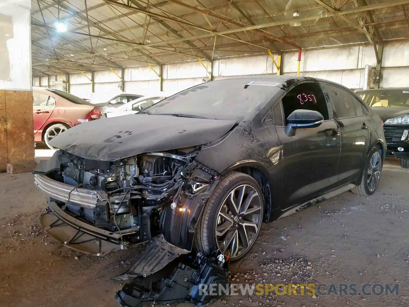 2 Photograph of a damaged car JTDS4RCE3LJ026731 TOYOTA COROLLA 2020