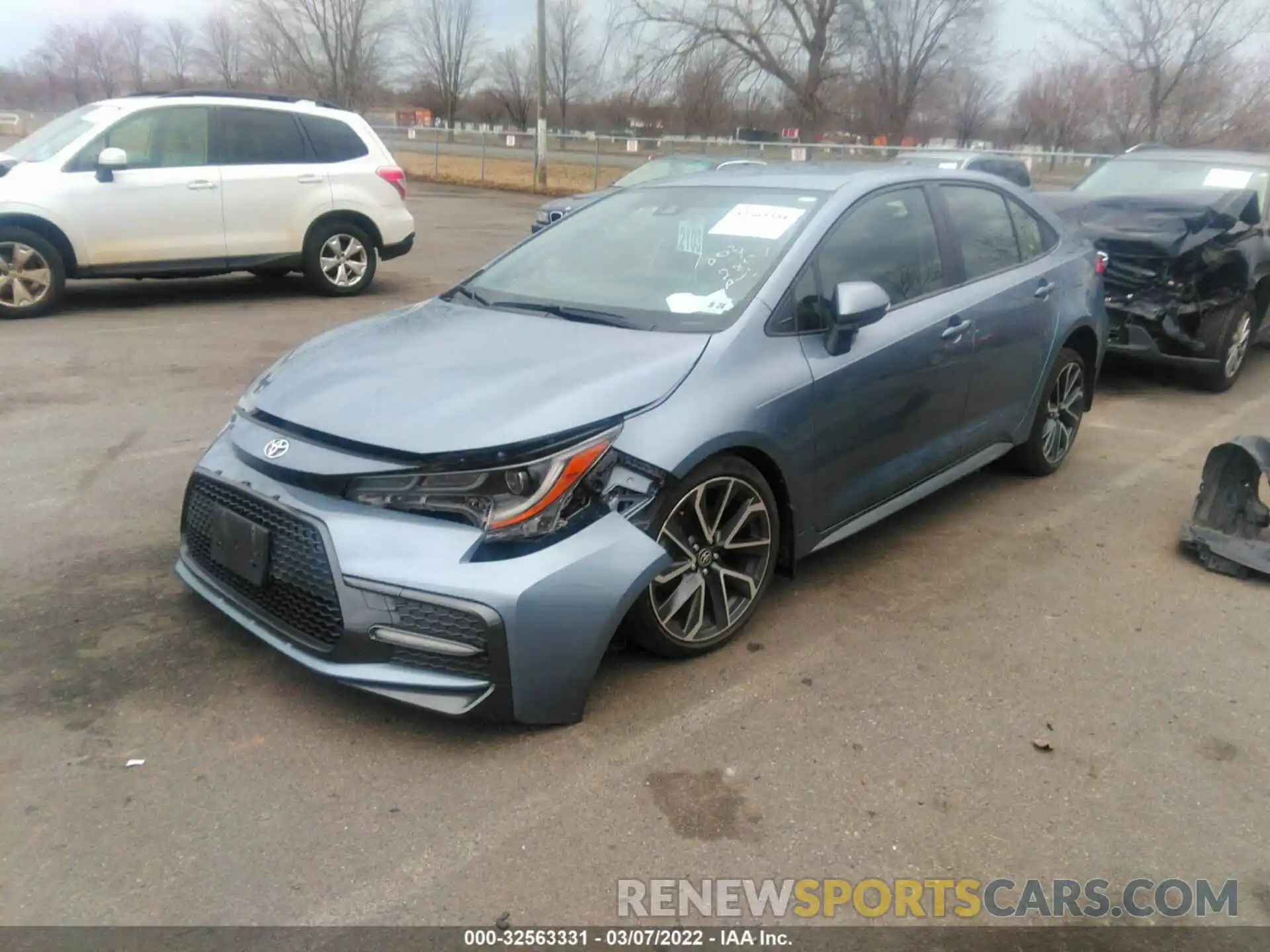 2 Photograph of a damaged car JTDS4RCE3LJ026955 TOYOTA COROLLA 2020